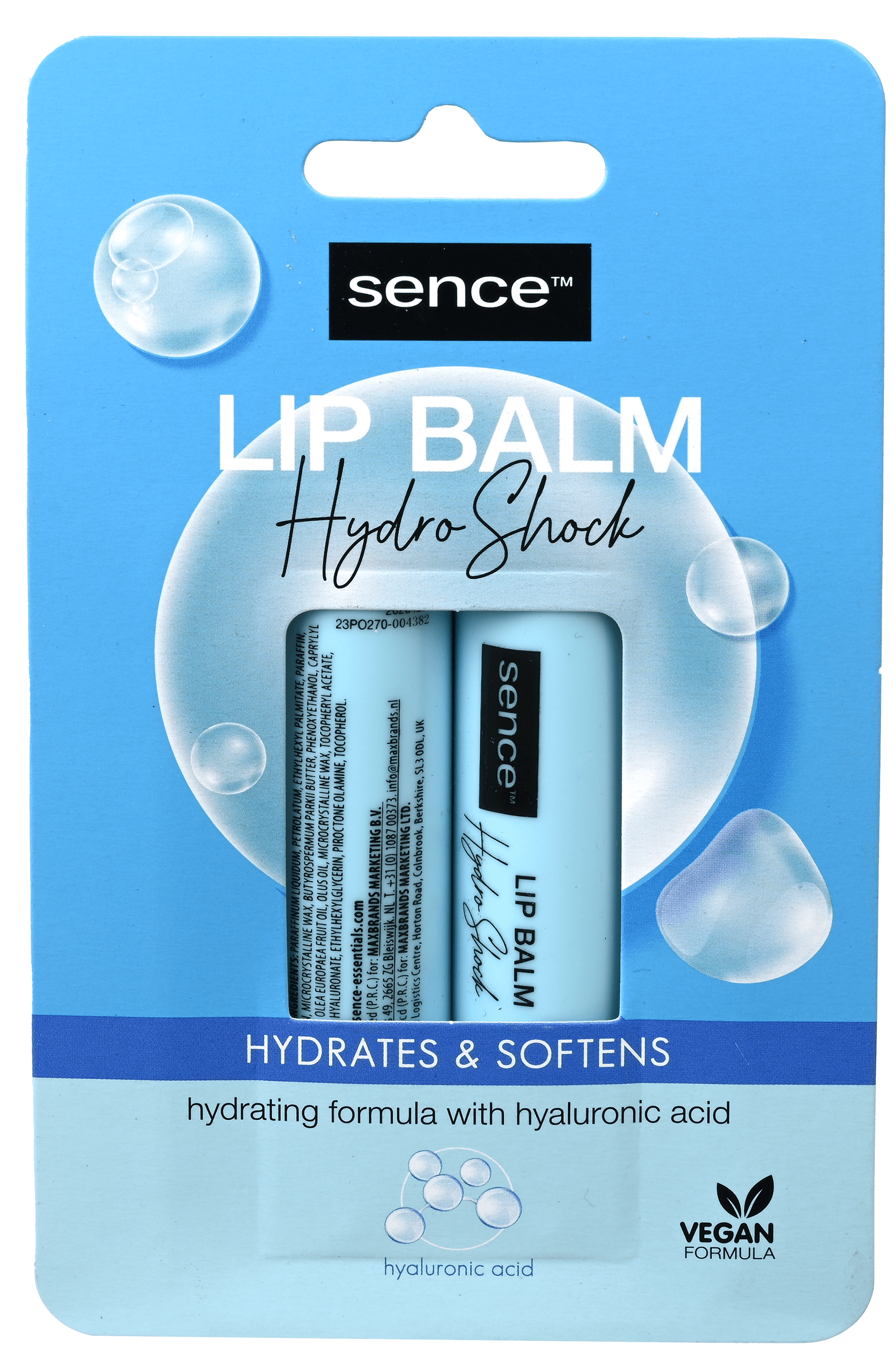 2 pakken Sence Lippenbalsem 2x4,3g
