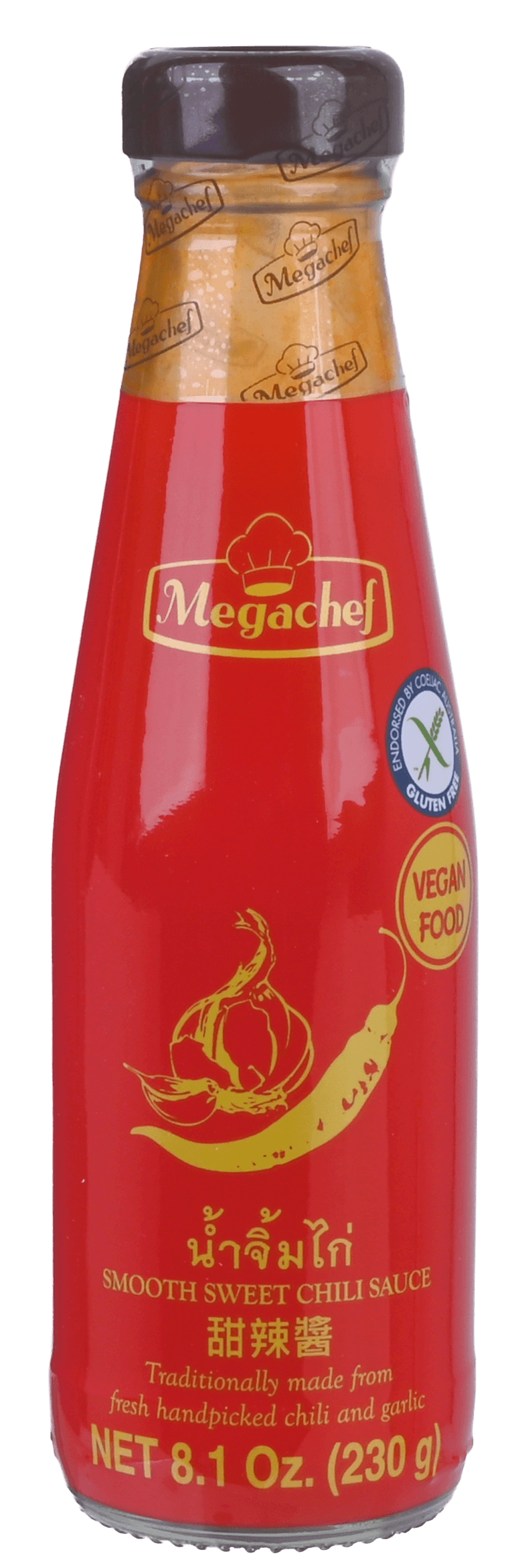 2 flessen Megachef Chilisaus Zoet 230g