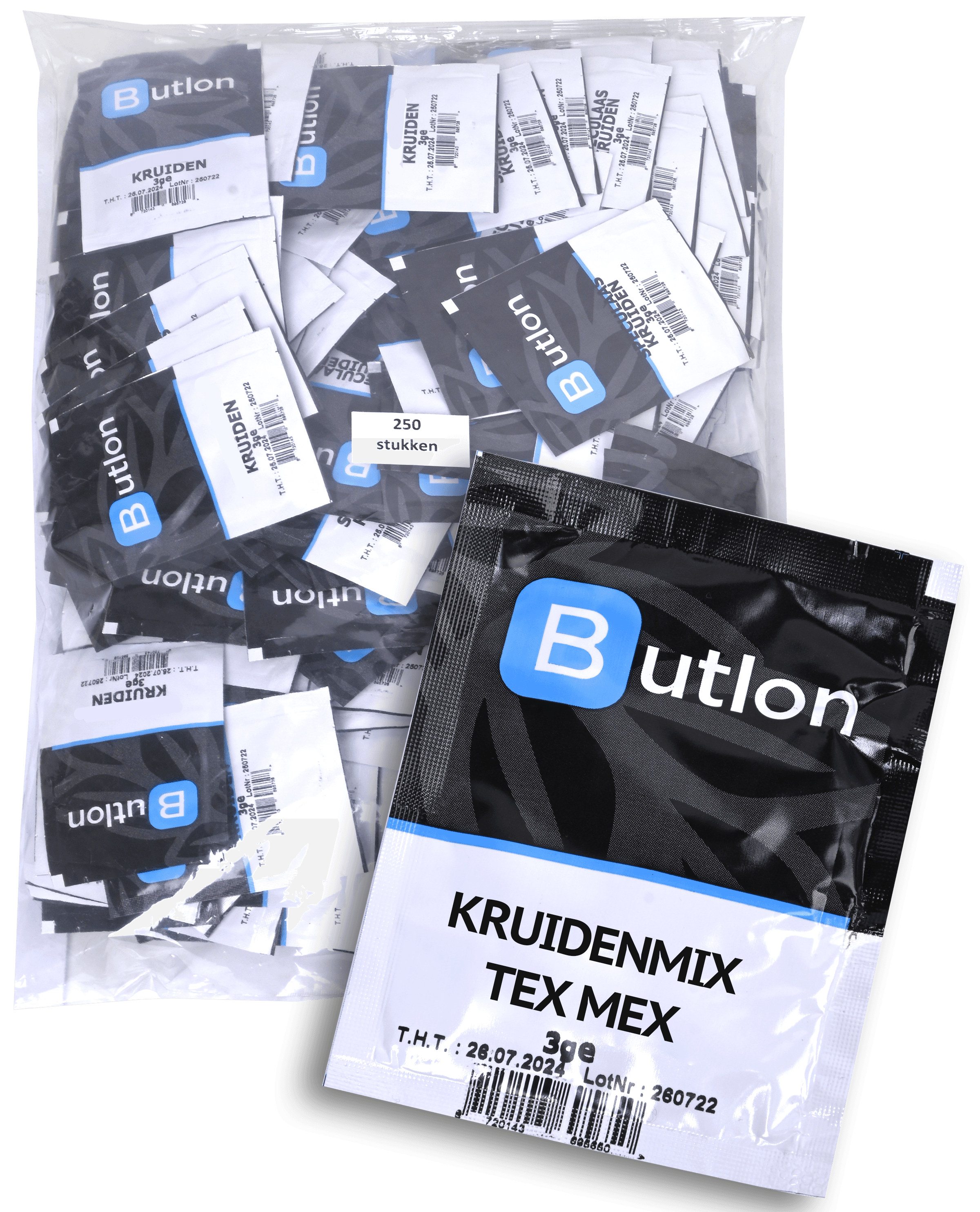 BUTLON Minizakje Kruidenmix Tex Mex 250st.