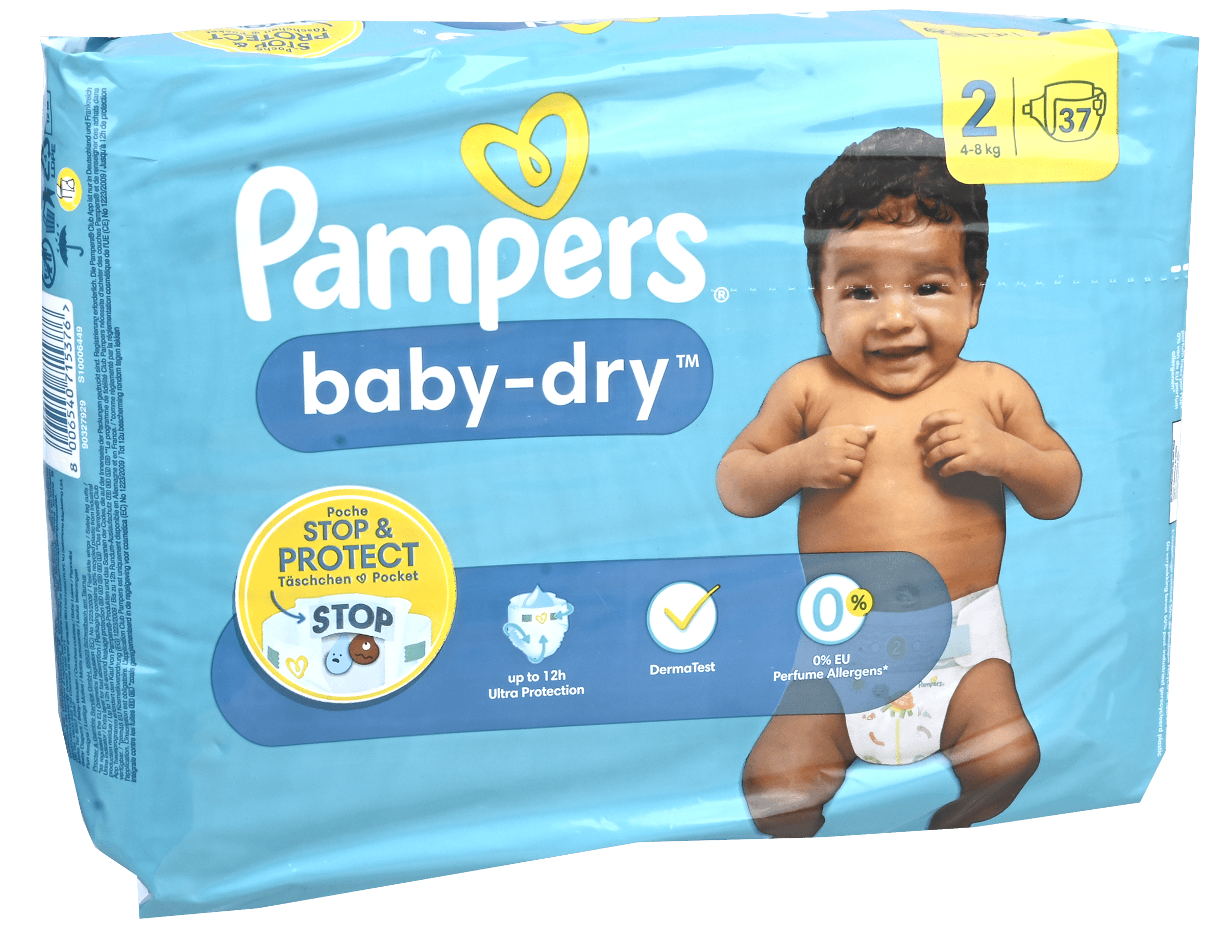 Pampers Luiers Baby Dry maat 2 4-8kg 37st