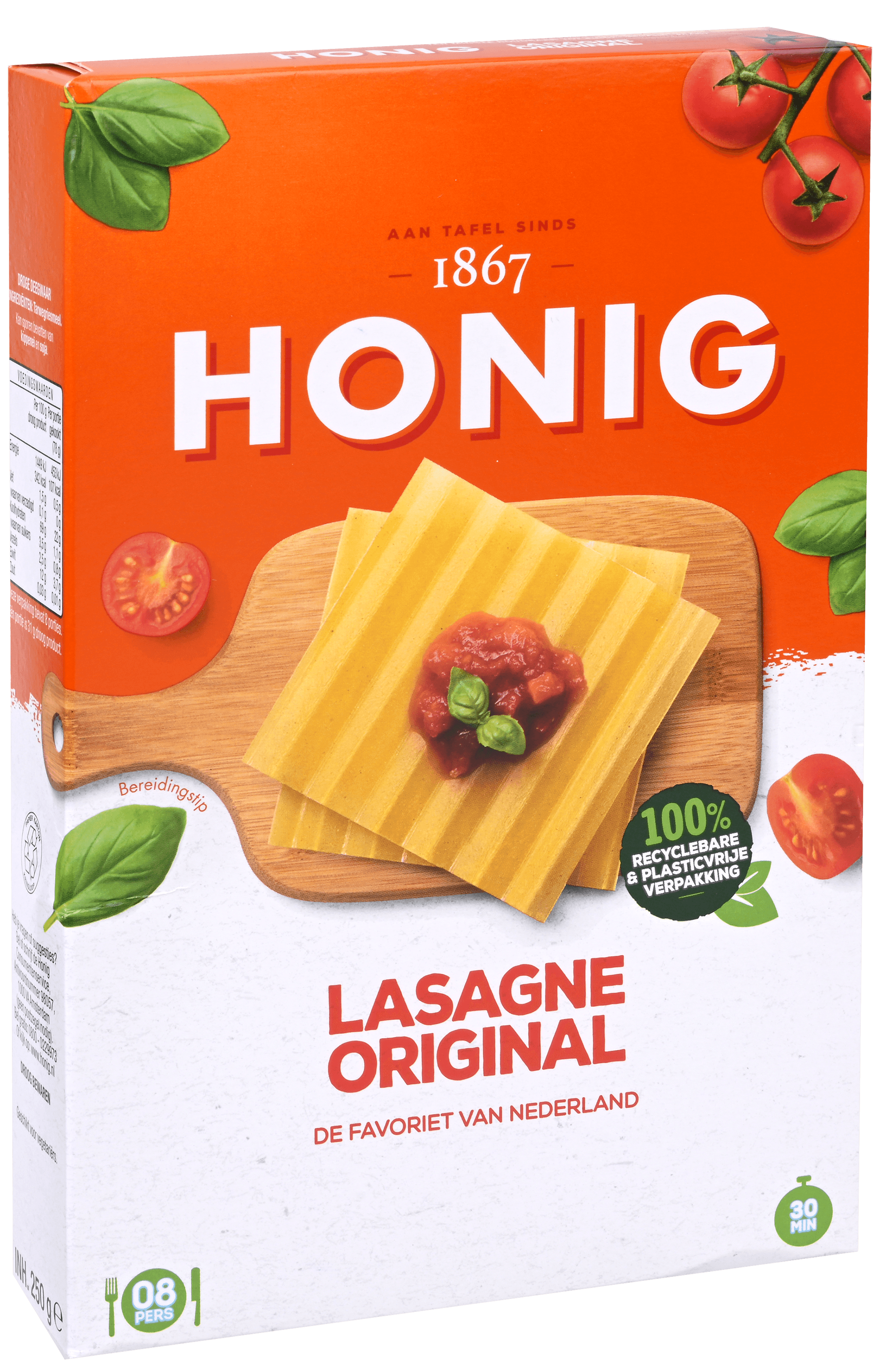 5 pakken Honig Lasagne Oiginal 250g