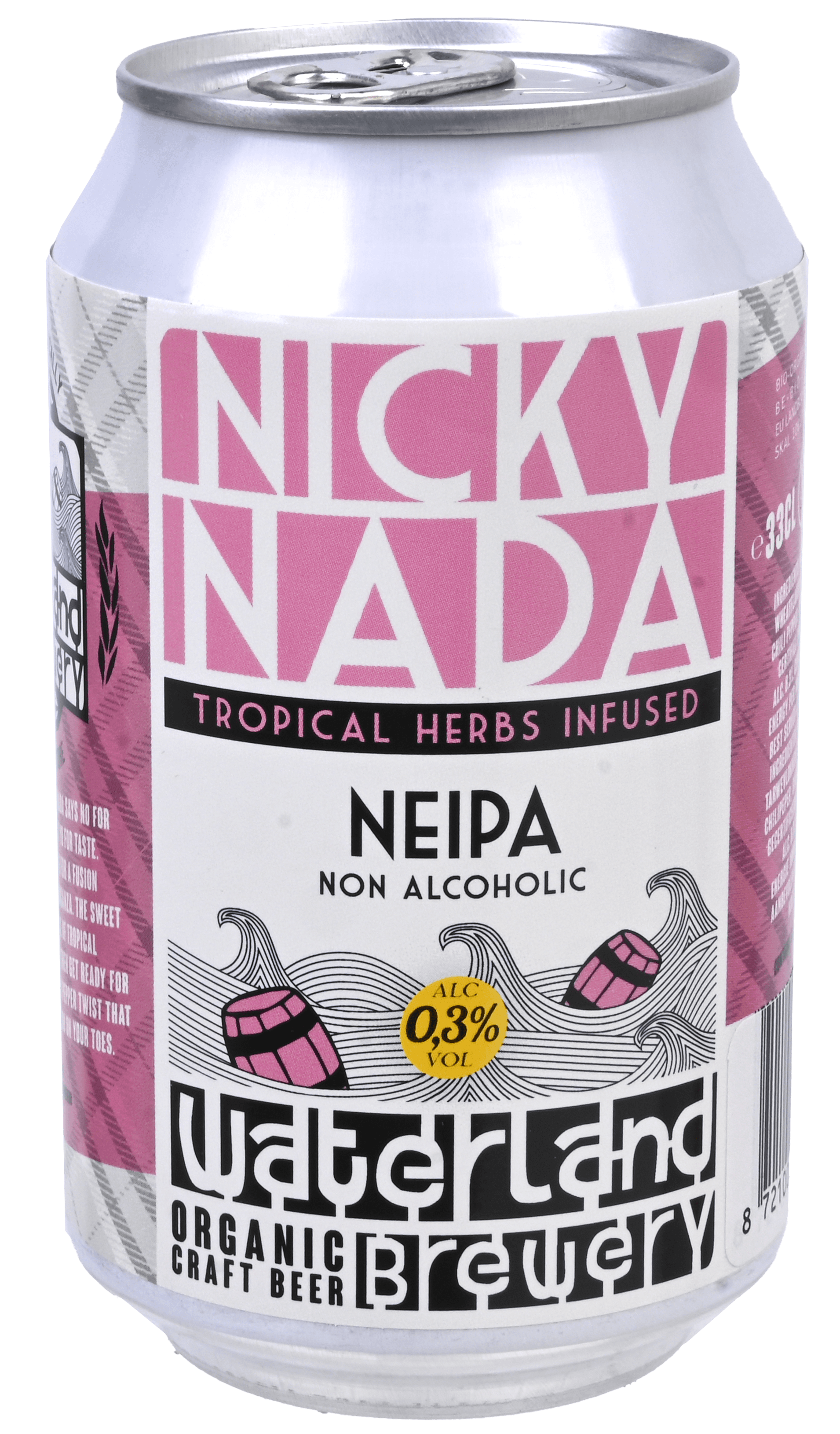 6 blikken Waterland Brewery Nicky Nada 0,3% Vol. 33cl