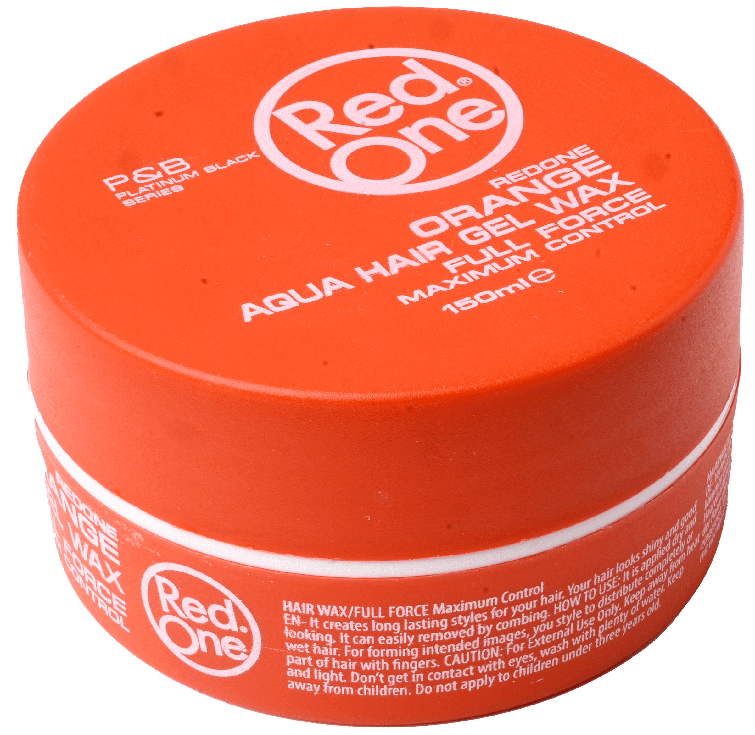 2 potten Red One Haarwax Orange Aqua 150ml