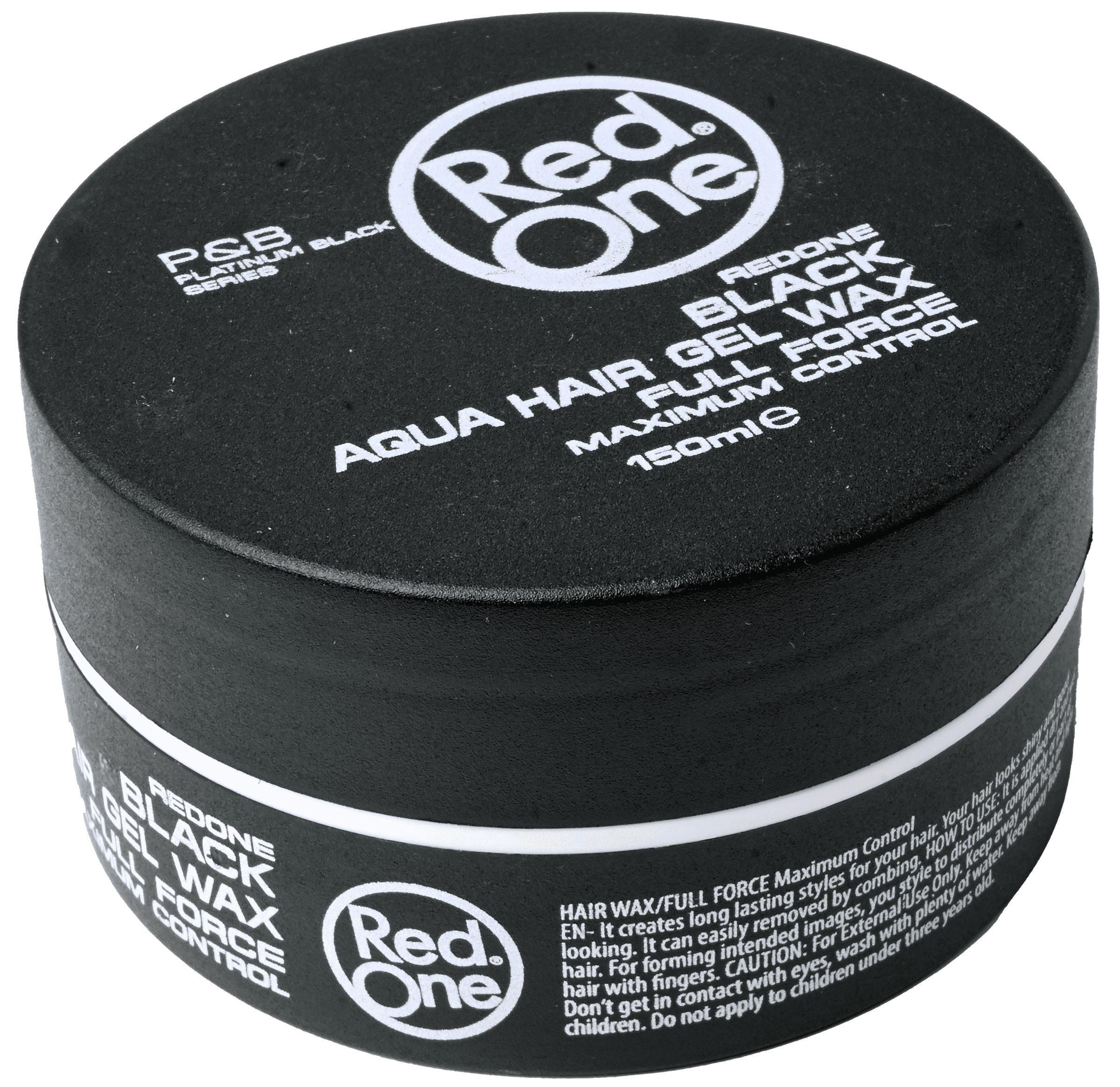 2 potten Red One Haarwax Black Aqua 150ml