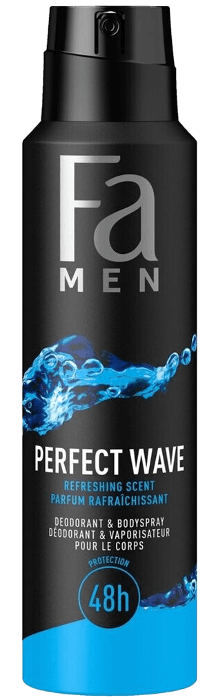 3 bussen Fa Deospray Men Perfect Wave 150ml