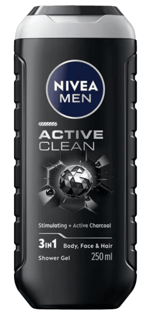 2 flessen Nivea Douchegel Men 2in1 Active Clean 250ml