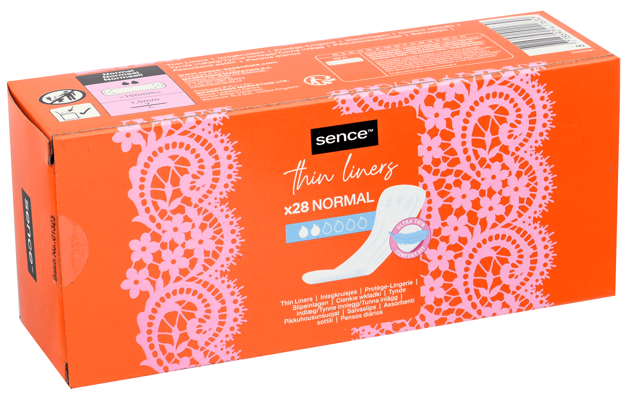 2 pakken Sence Inlegkruisjes Normal 28st