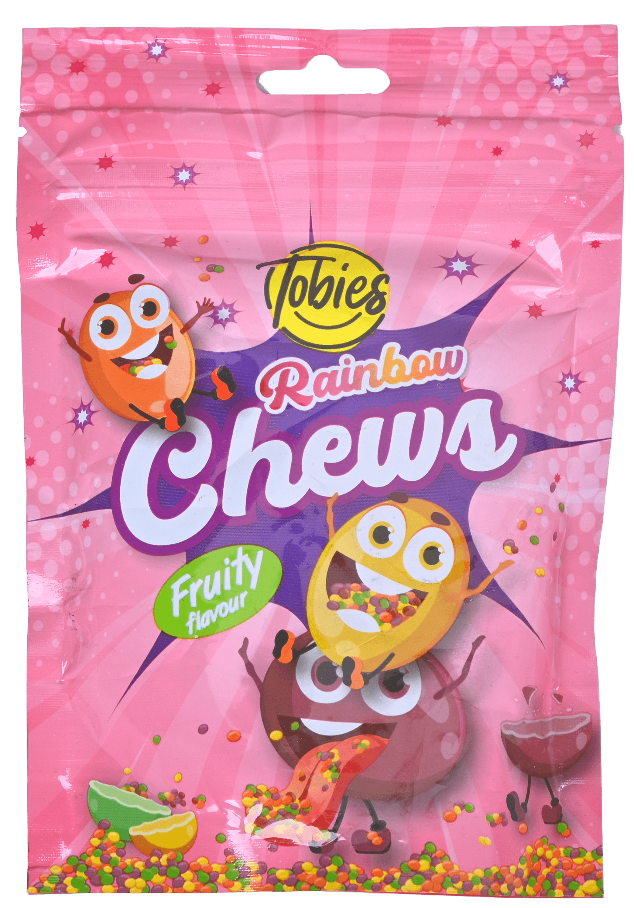 2 ZakkenTobies Candy Rainbow Chews Fruity 120g