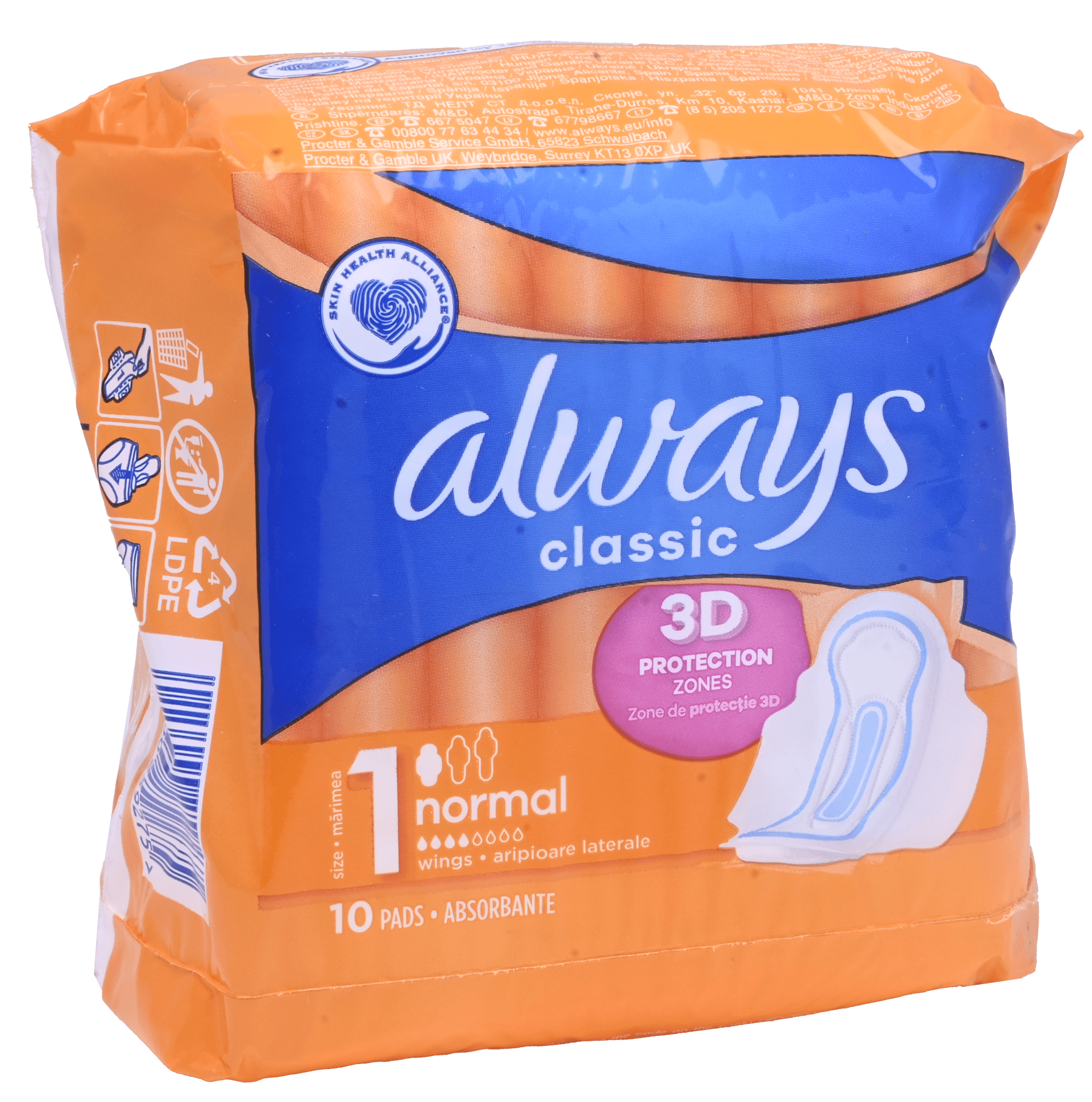 2 pakken Always Maandverband Classic Normal 10st