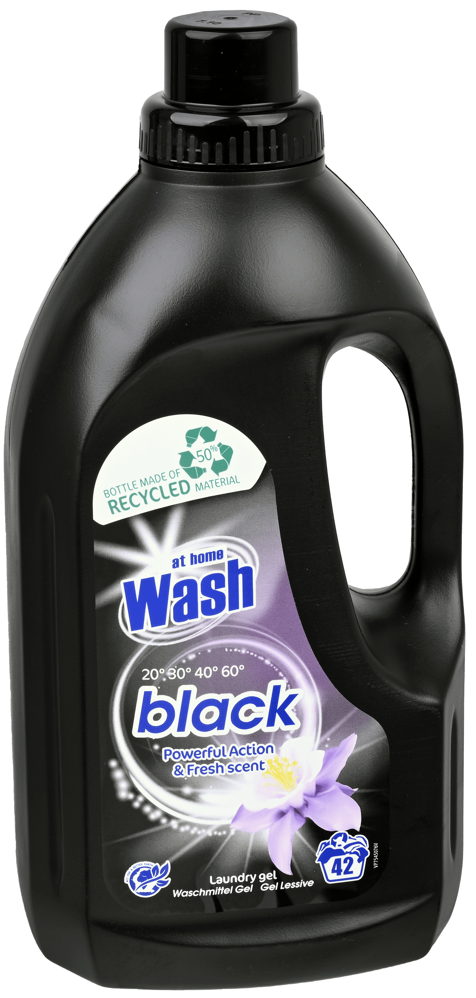 Fles At Home Wash vloeibaar wasmiddel Black 1,5 l
