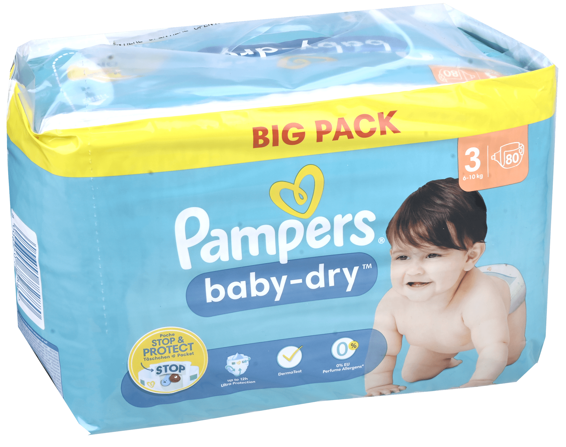 Pampers Luiers Baby Dry Maat 3 Midi 6-10kg 80st