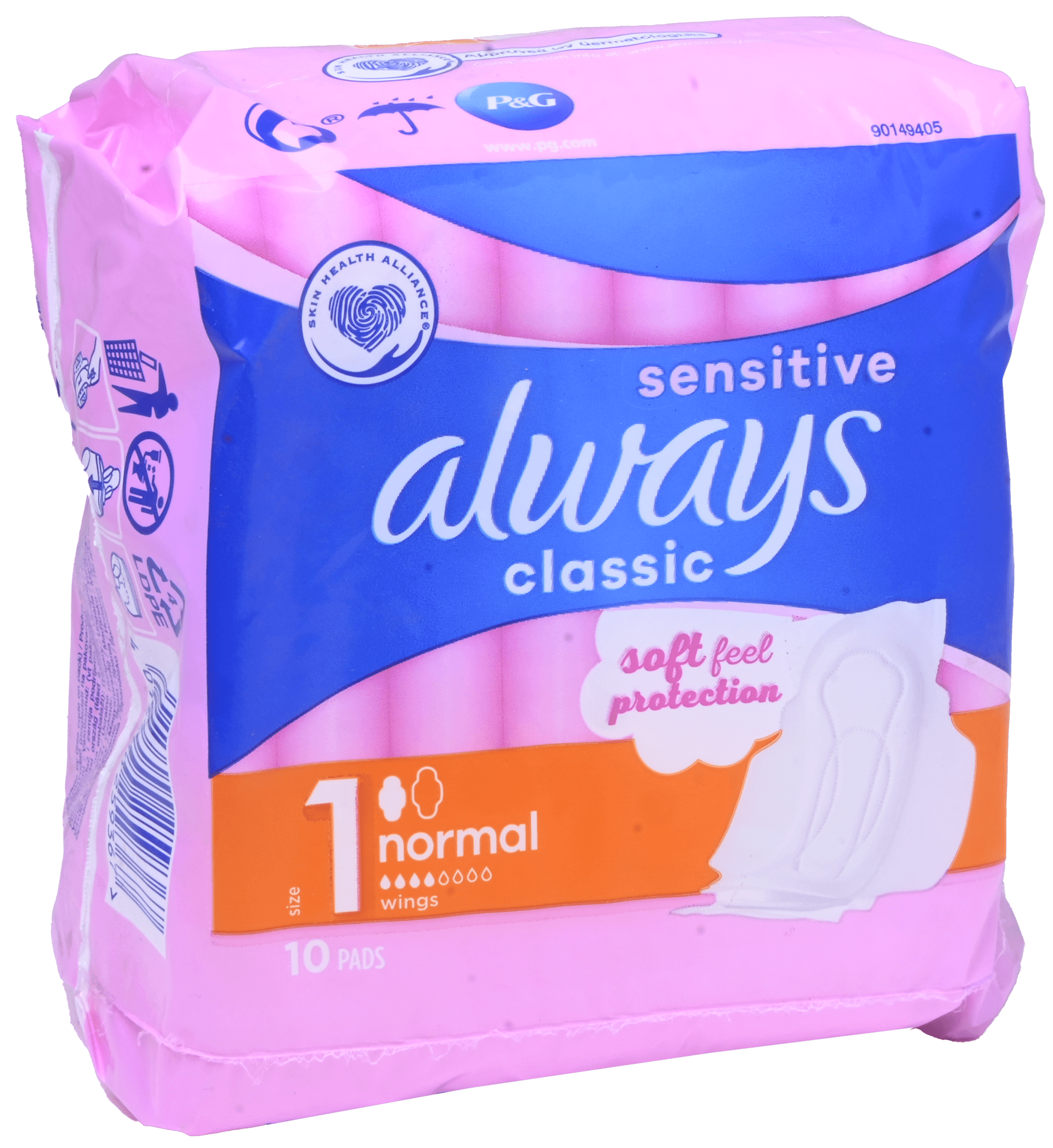 2 pakken Always Maandverband Classic Sensitive 10st