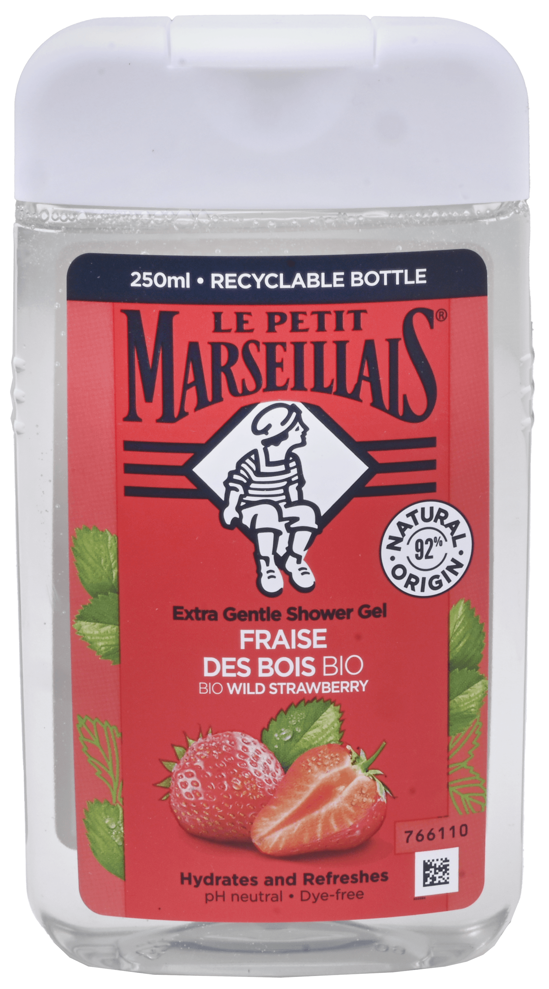 2 flessen Le Petit Marseillais Douche Aardbei 250ml