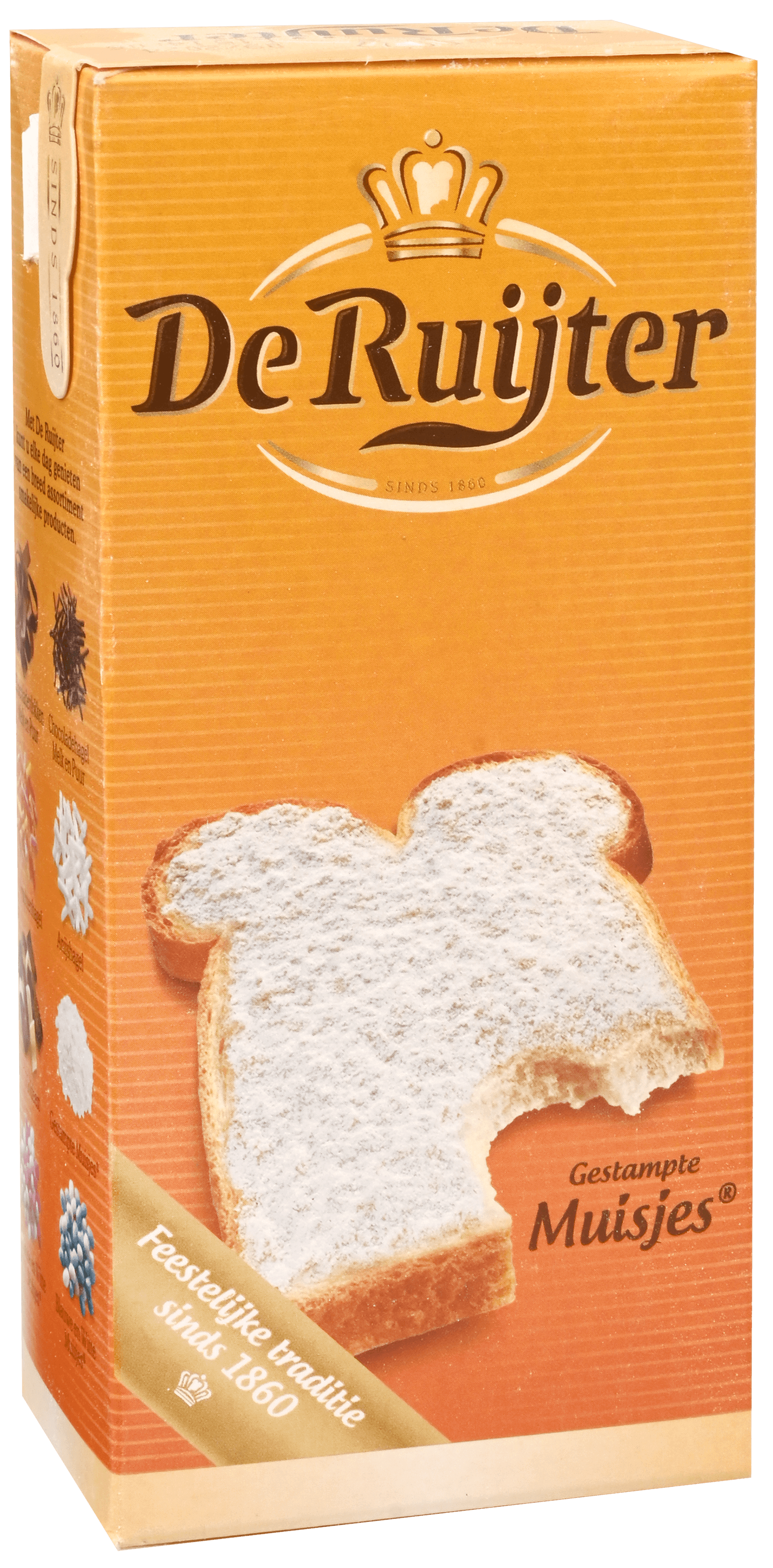 2 Pakken De Ruijter Muisjes Gestampt 270g