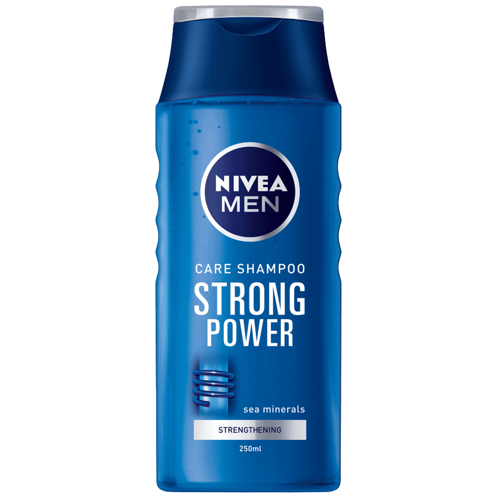 3 flessen Nivea Shampoo Men Strong Power 250ml