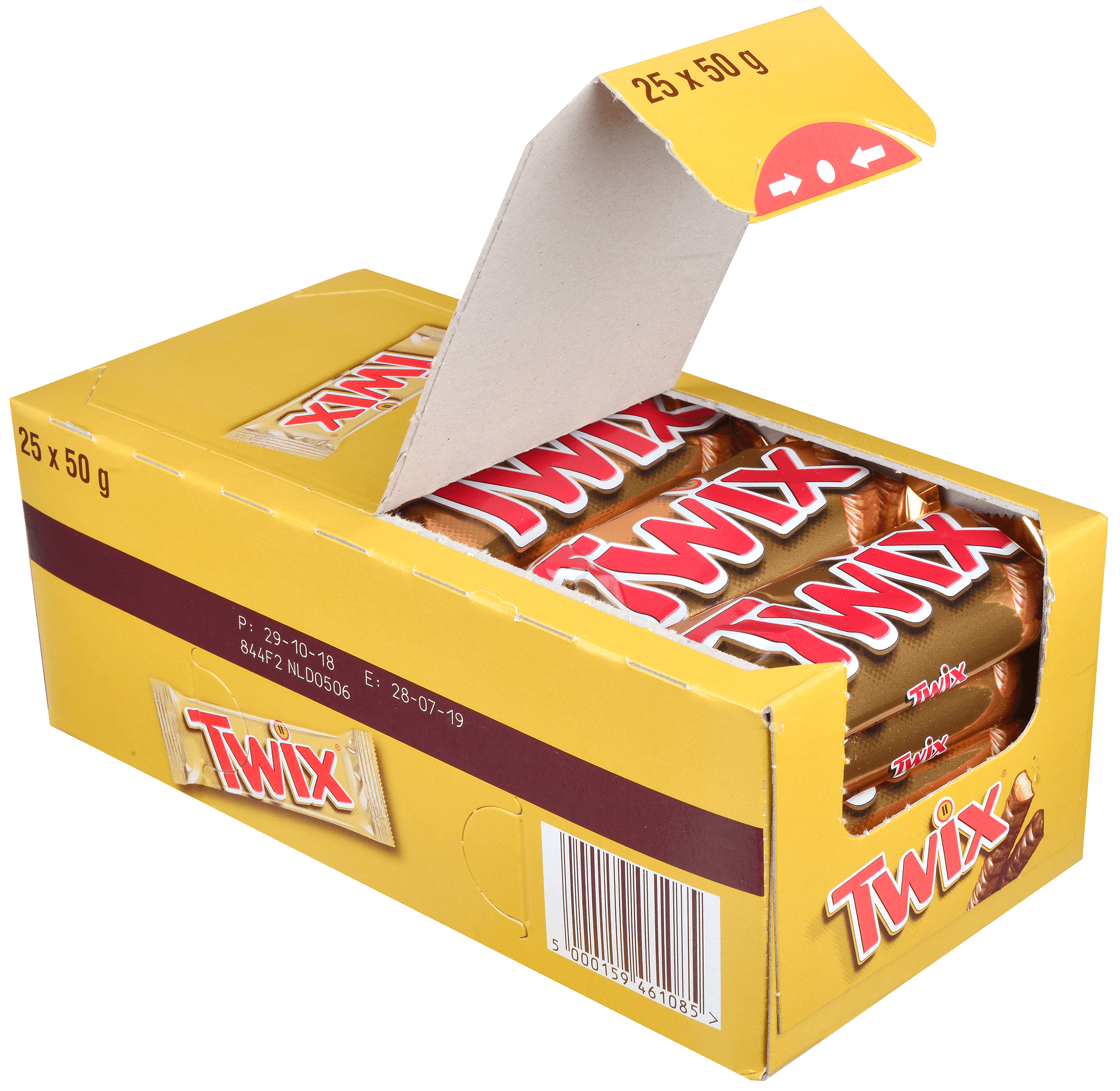 25 stuks Twix Repen 50g