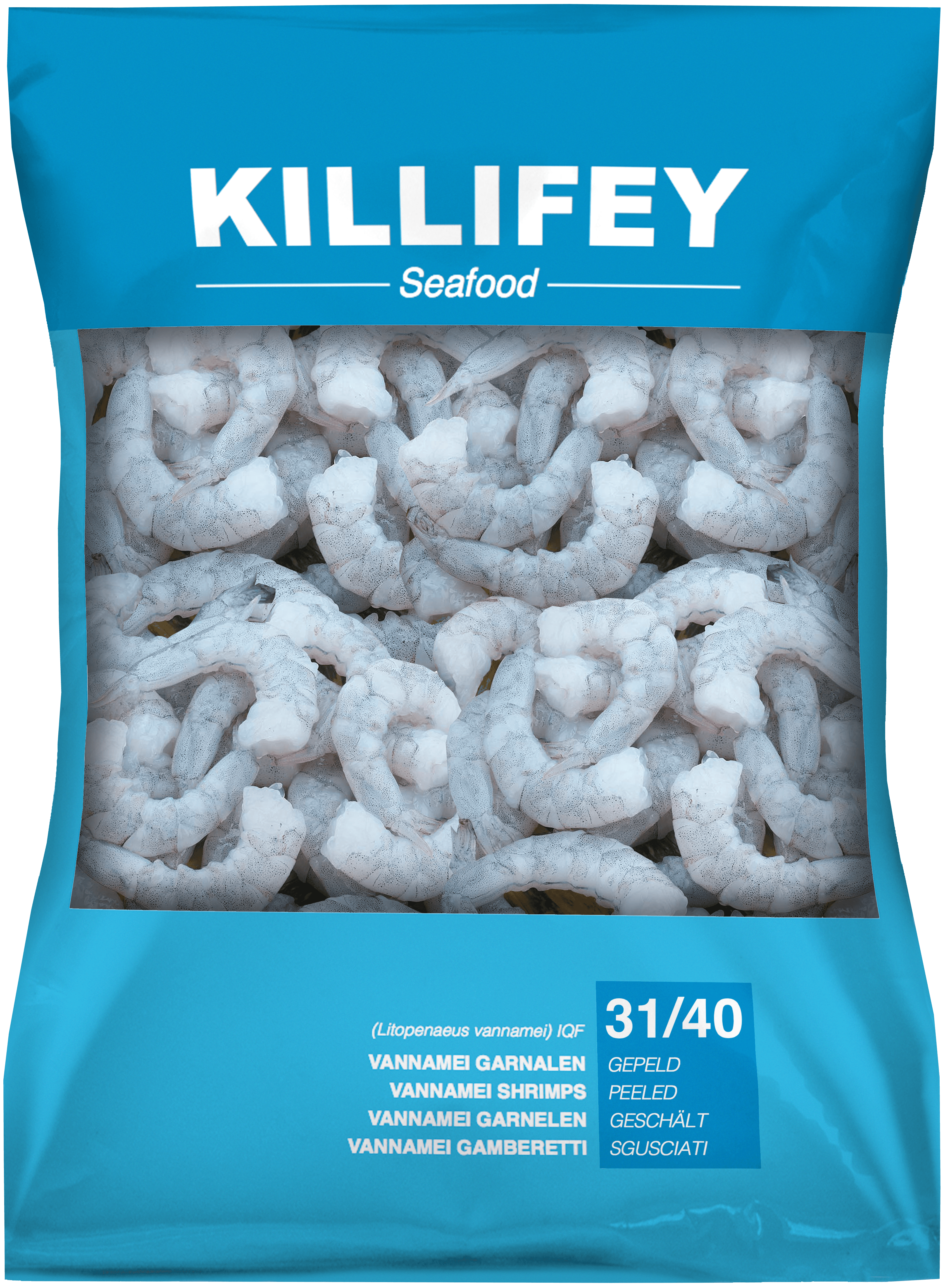 Vannamei Garnalen 31/40 gepeld ca. 1kg