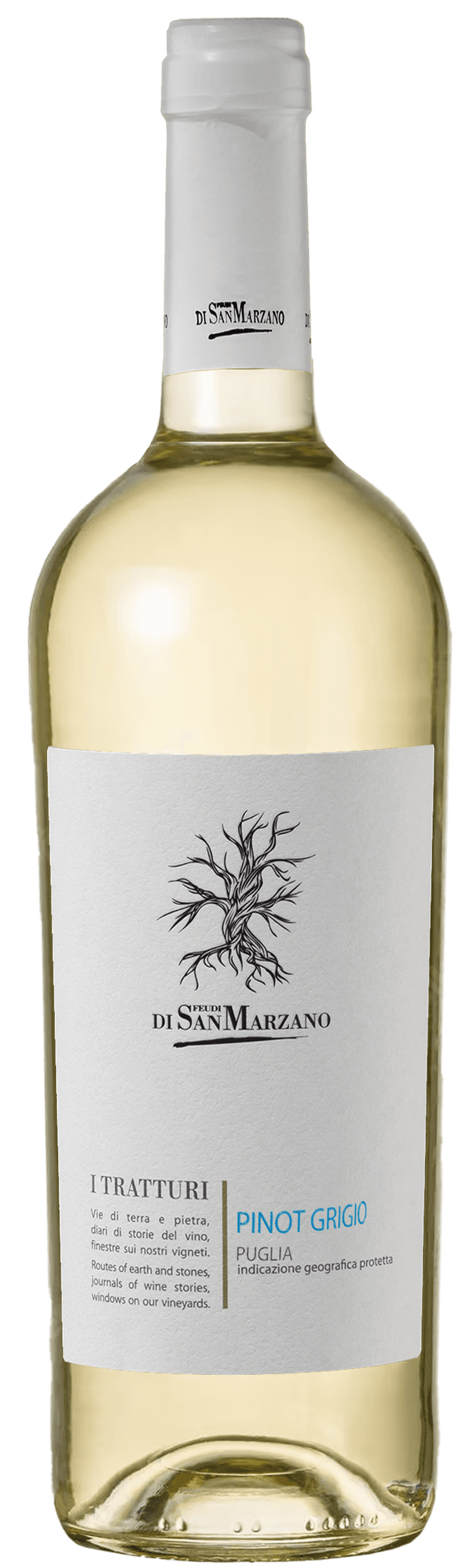 Fles San Marzano I Tratturi Pinot Grigio IGP Puglia droog 0,75 l