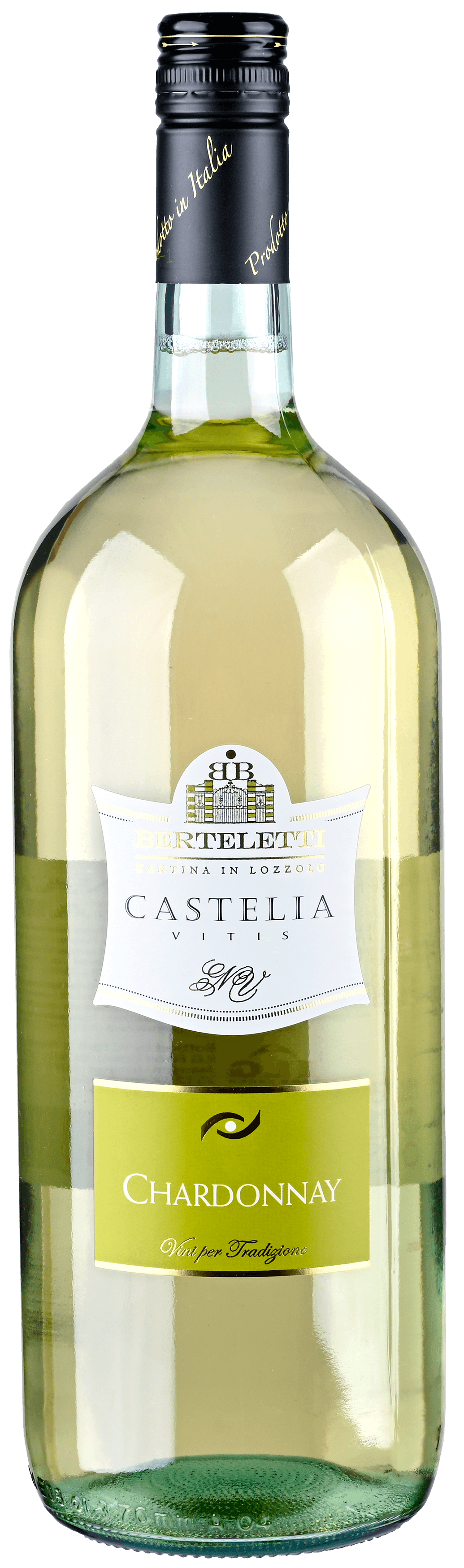 Fles Berteletti Chardonnay droge witte wijn, 1,5 l