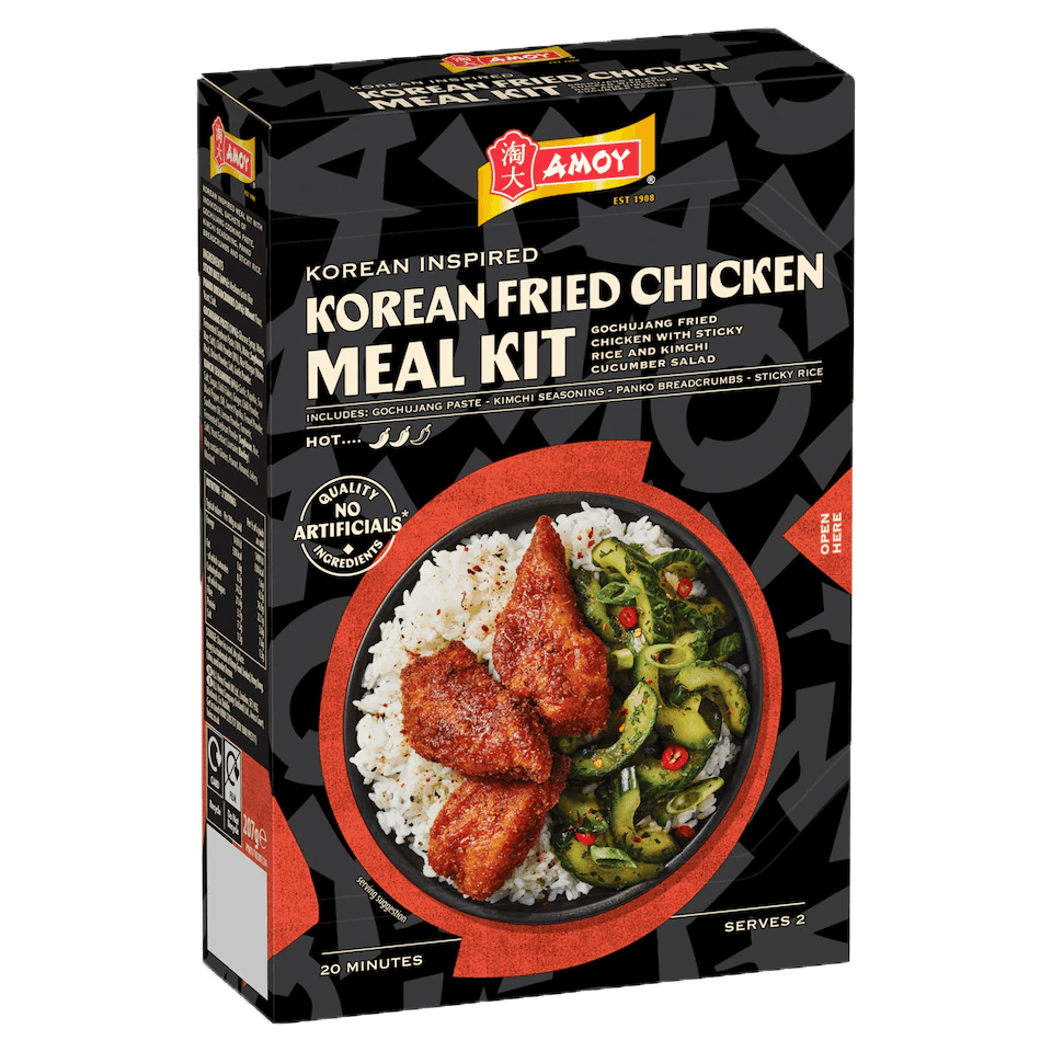 4 pakken Amoy Korean Fried Chicken Kit 207g