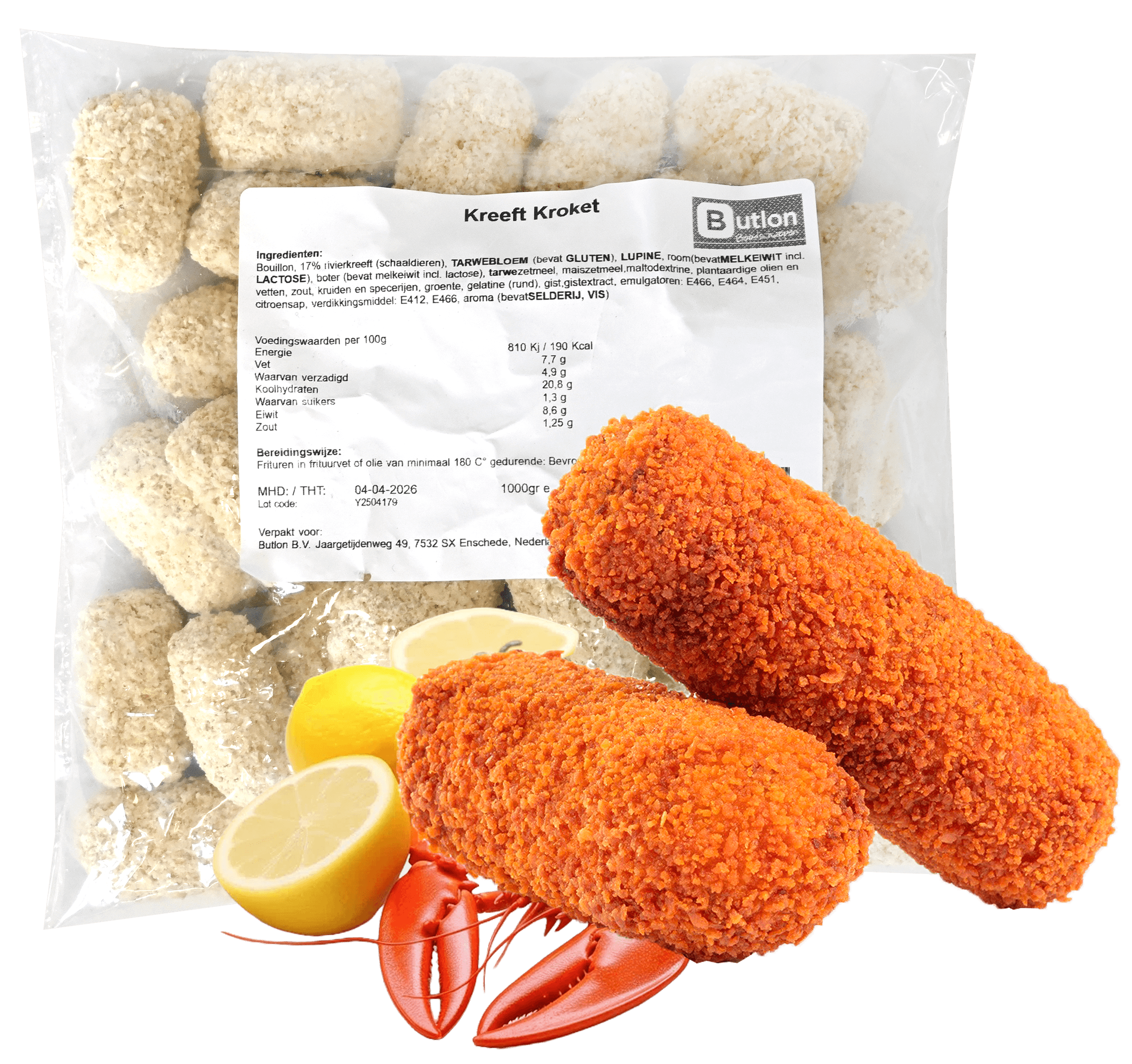 Kreeft Kroket 1kg