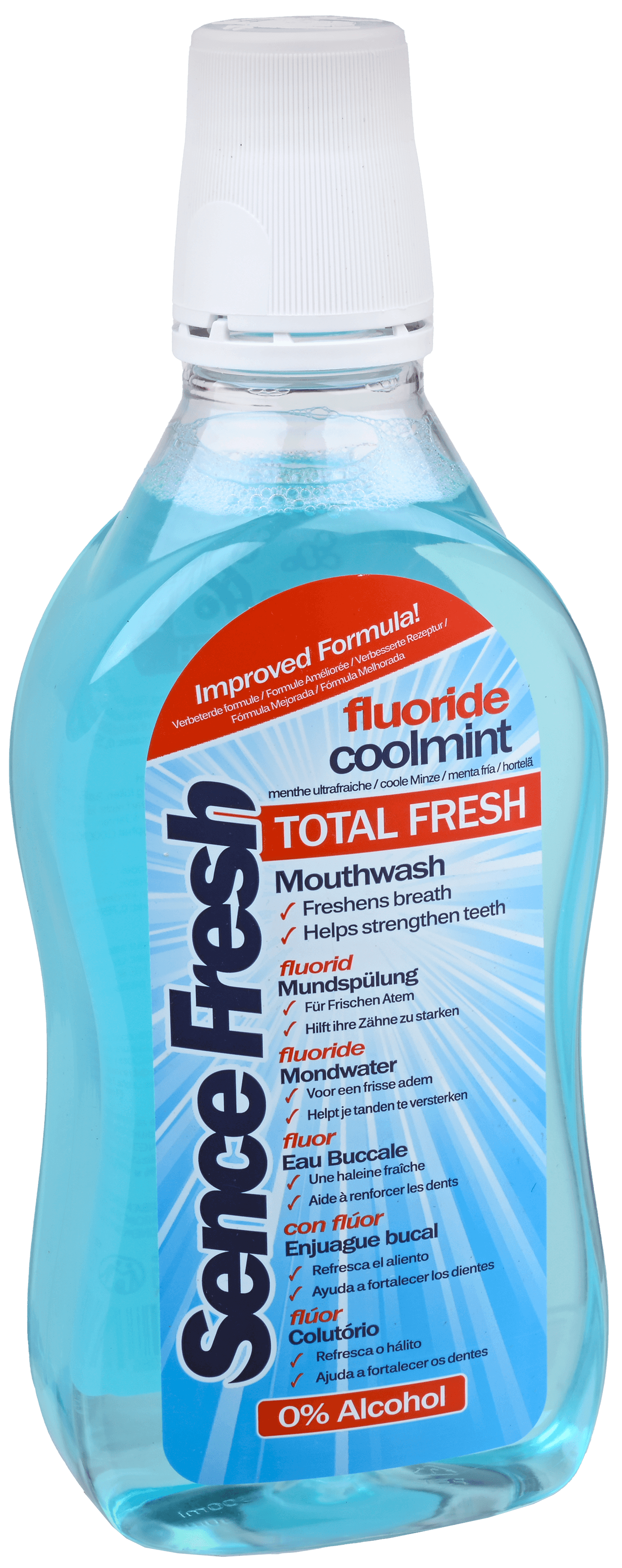 2 flessen SenceFresh Mondwater Coolmint 500ml