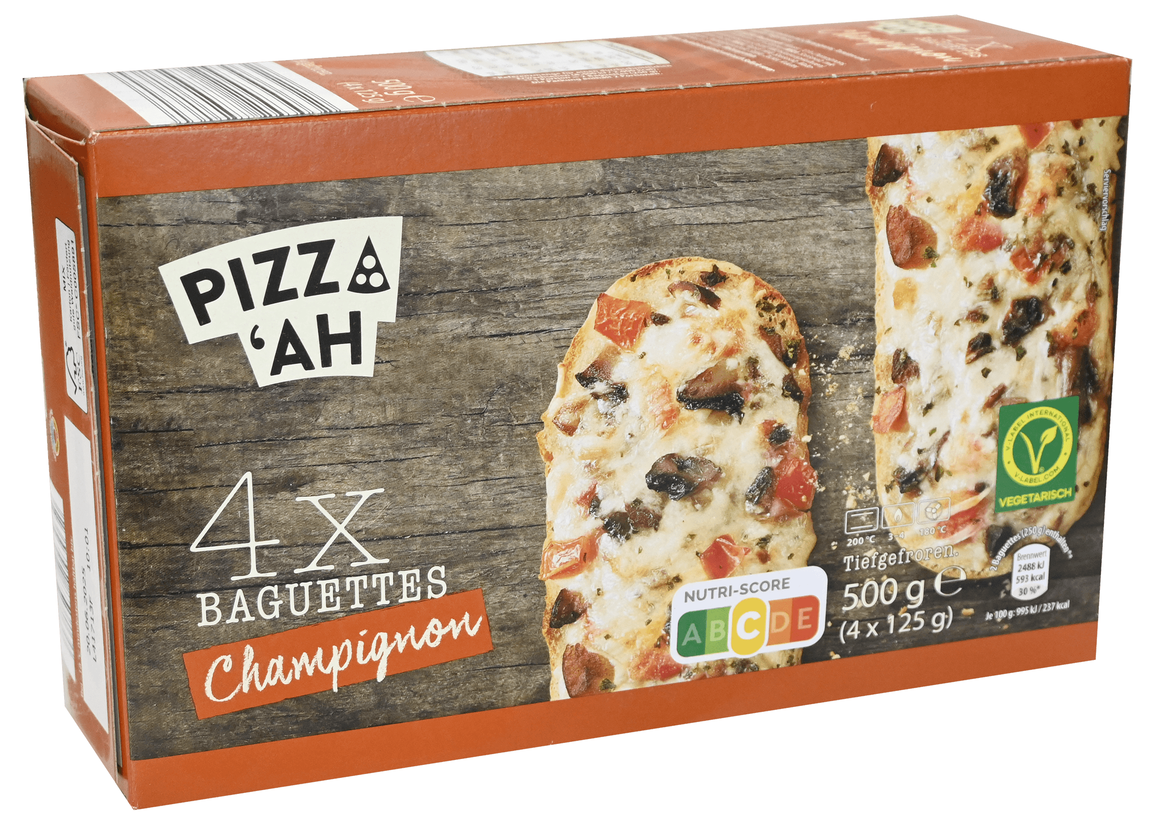 3 pakken Pizza Baguettes Champignon 4x125g