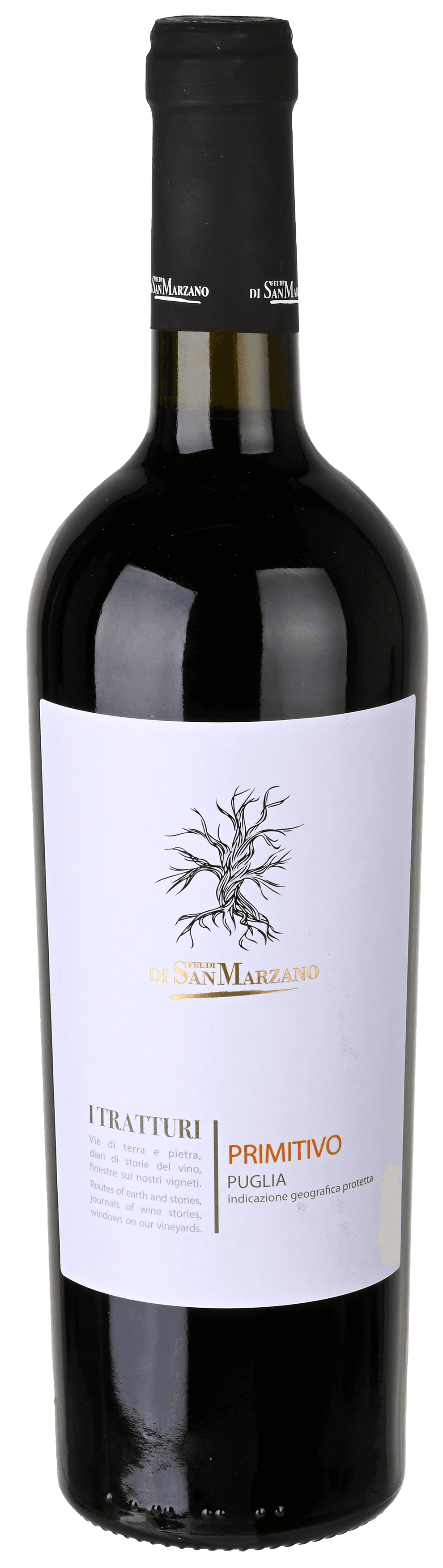 Fles San Marzano I Tratturi Primitivo IGP Puglia droog 0,75 l