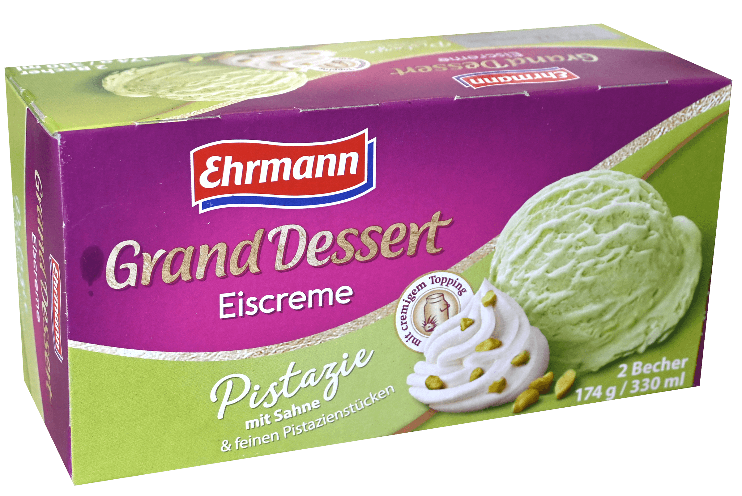 2 pakken Ehrmann IJs Pistache 330ml