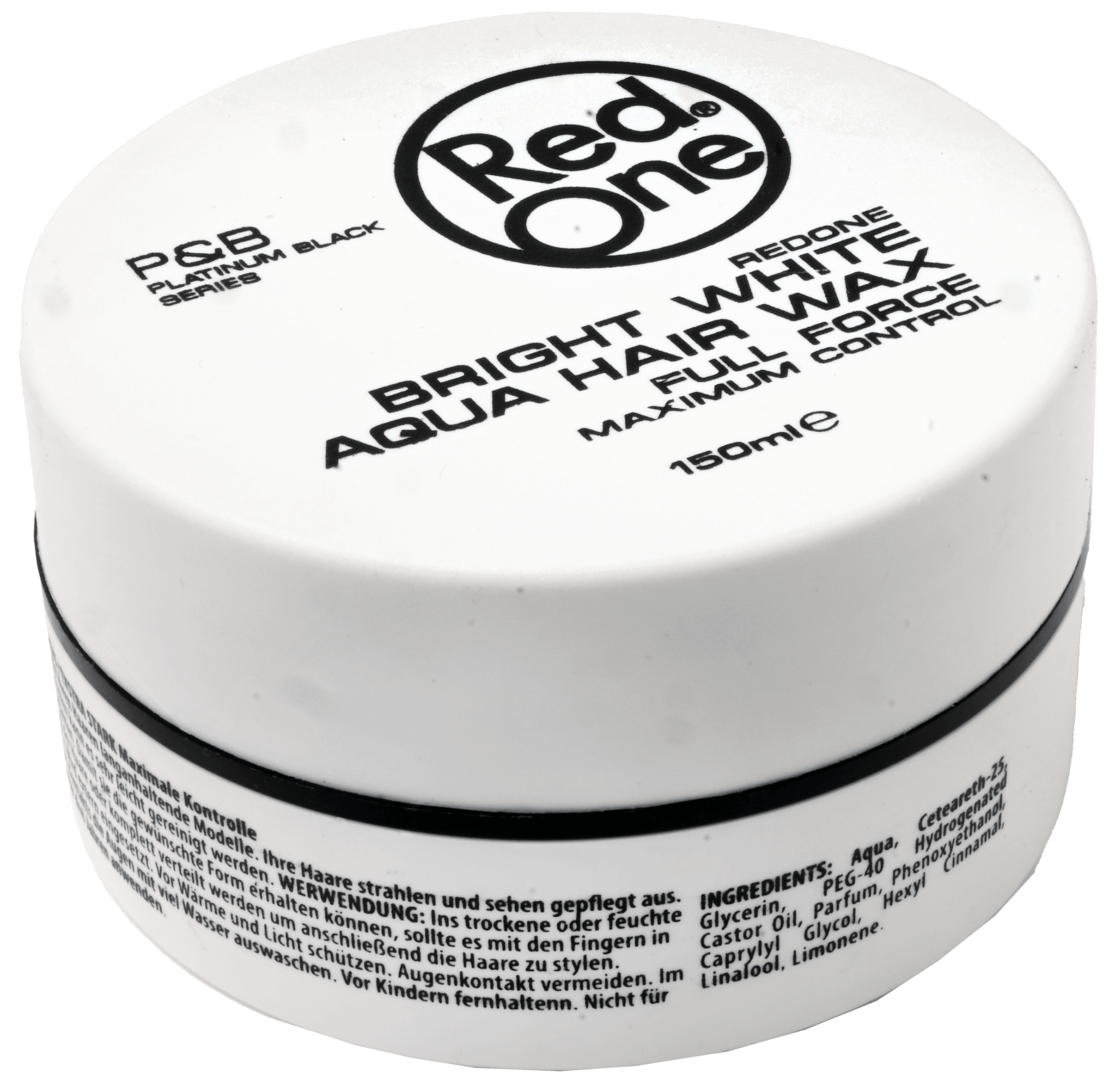 2 potten Red One Haarwax Bright White Aqua 150ml