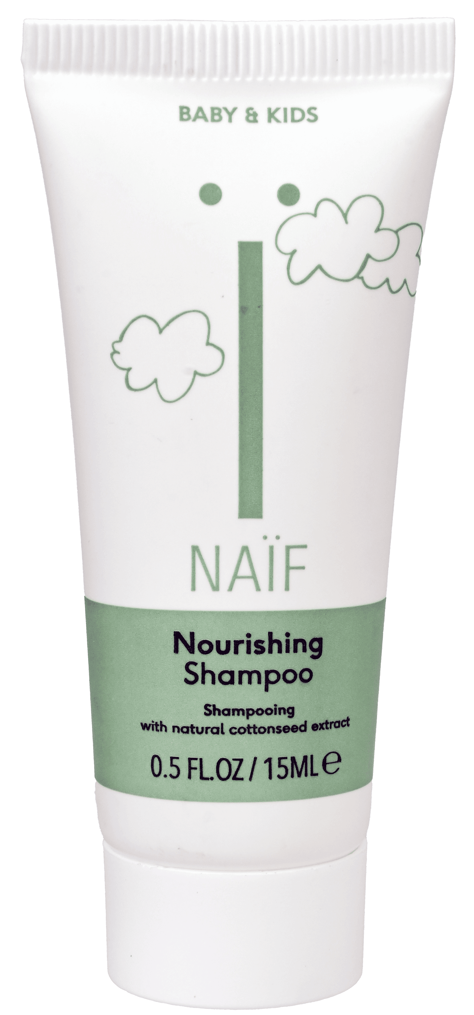 2 Tubes Naif Quality Baby Verzorgende Voedende Shampoo 15ml
