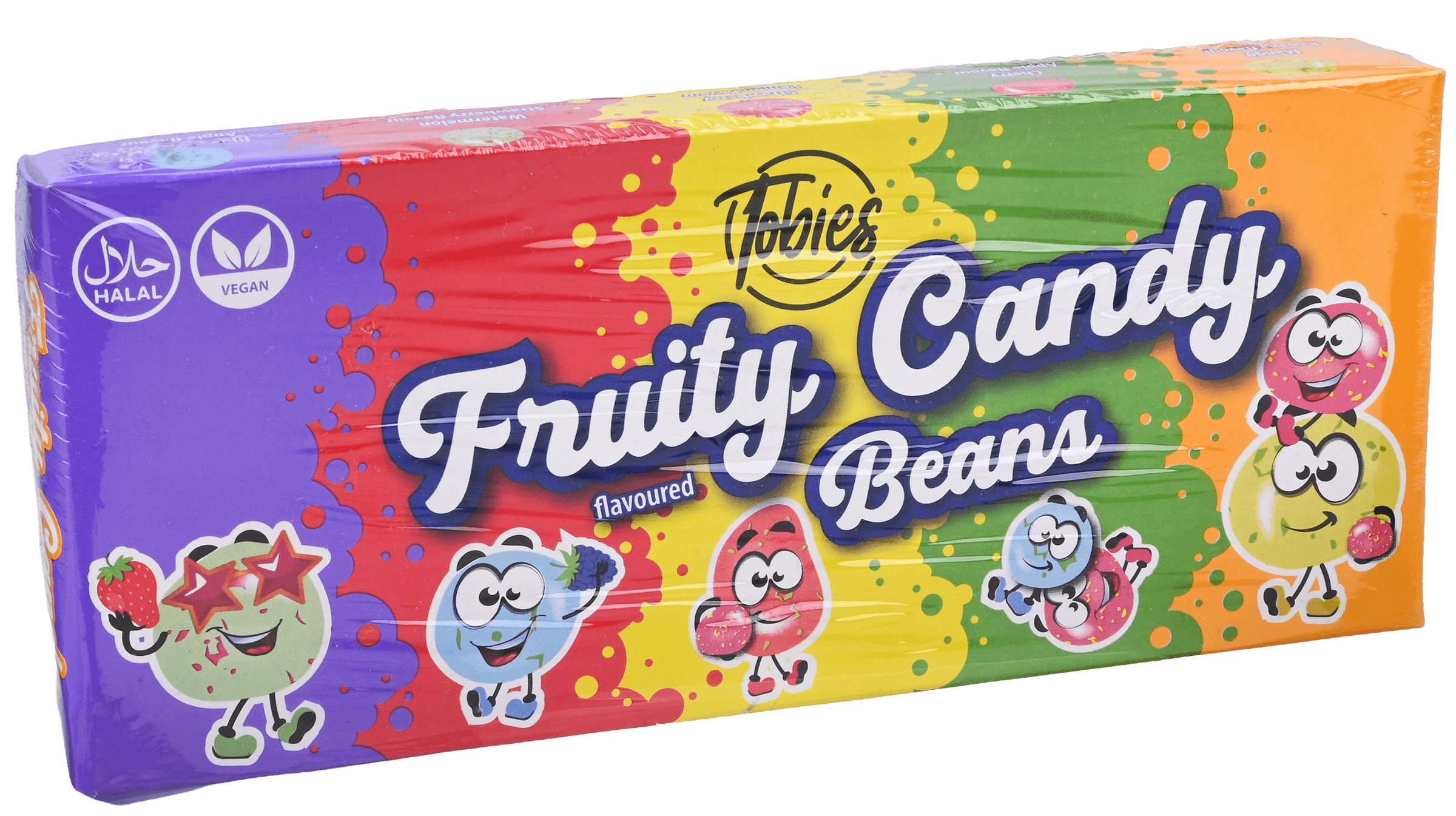 2 Zakken Tobies Candy Fruity Candy Beans 100g