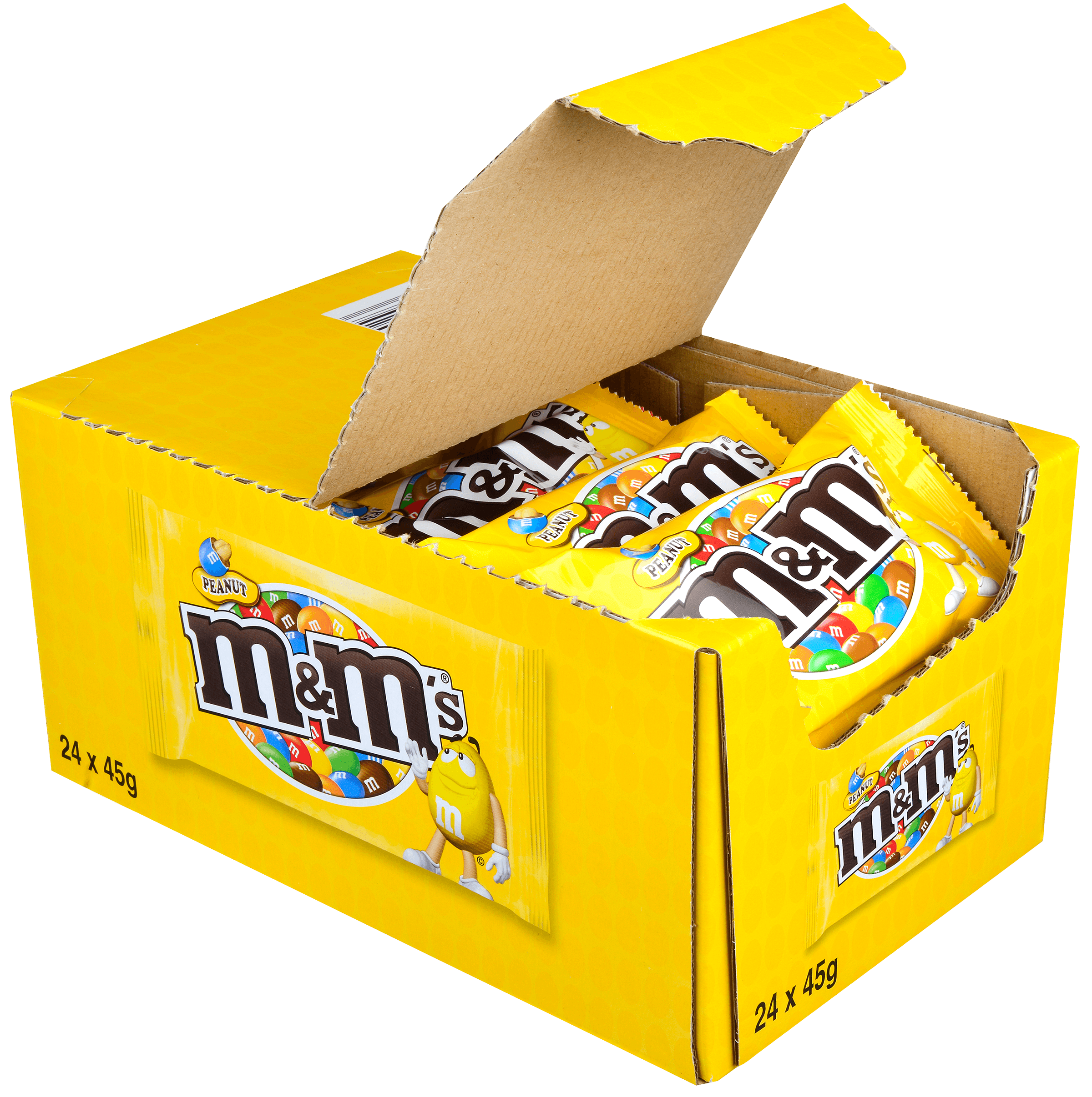24 zakken M&M's Pinda 45g