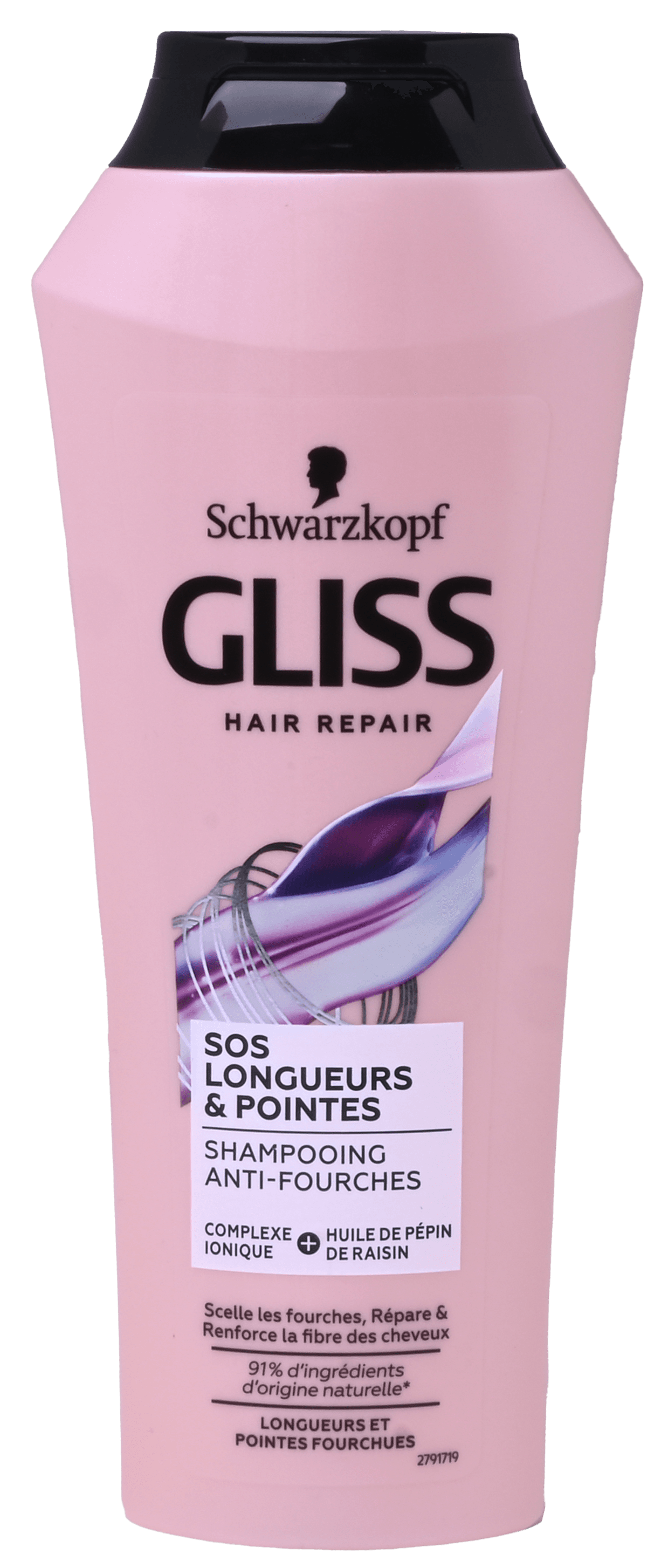 2 flessen Gliss Shampoo Longueurs & Pointes 250ml