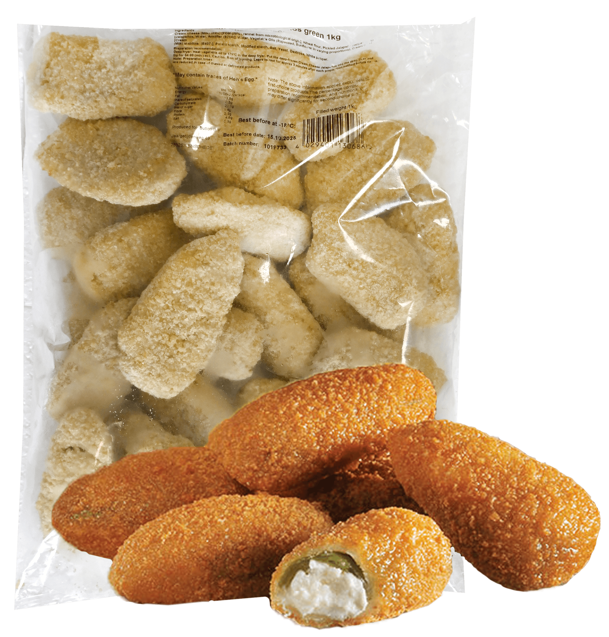 Cream Cheese Jalapeños 1kg