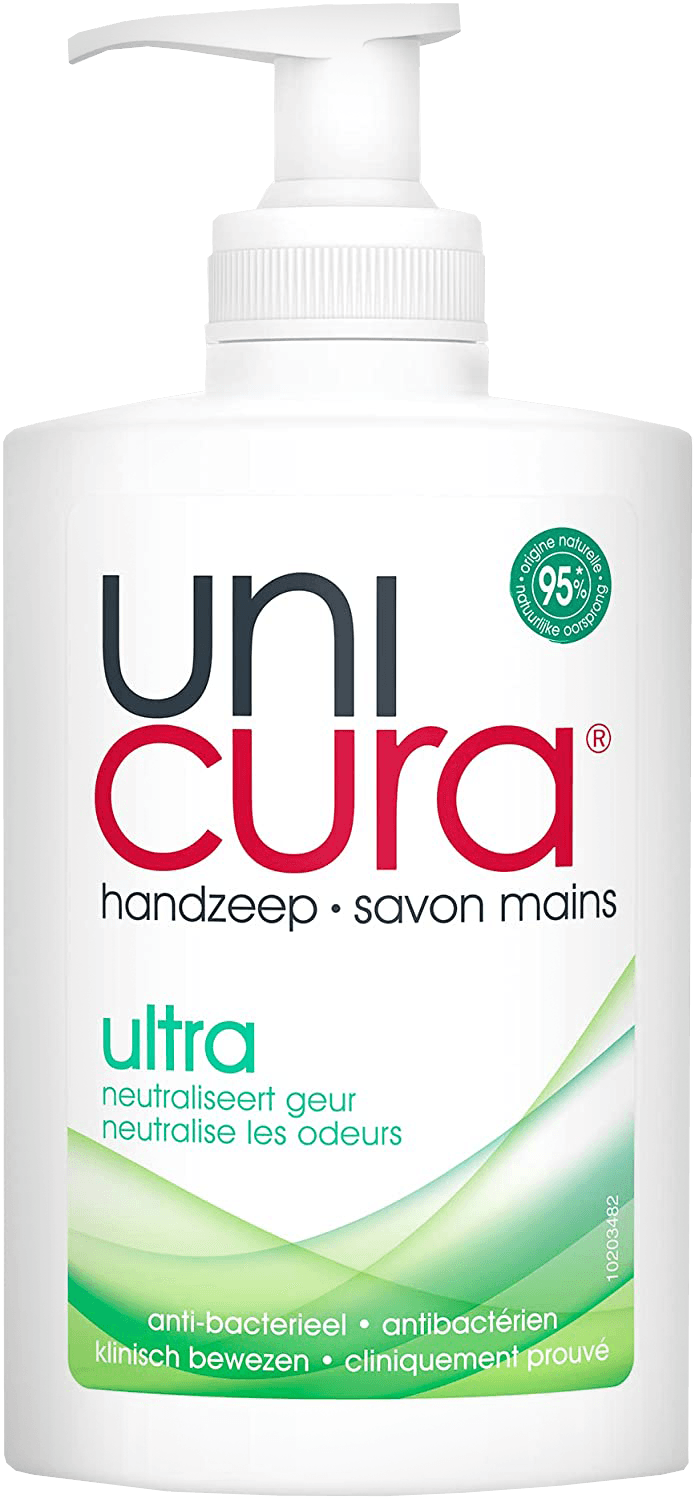2 flessen Unicura Handzeep Ultra 250ml