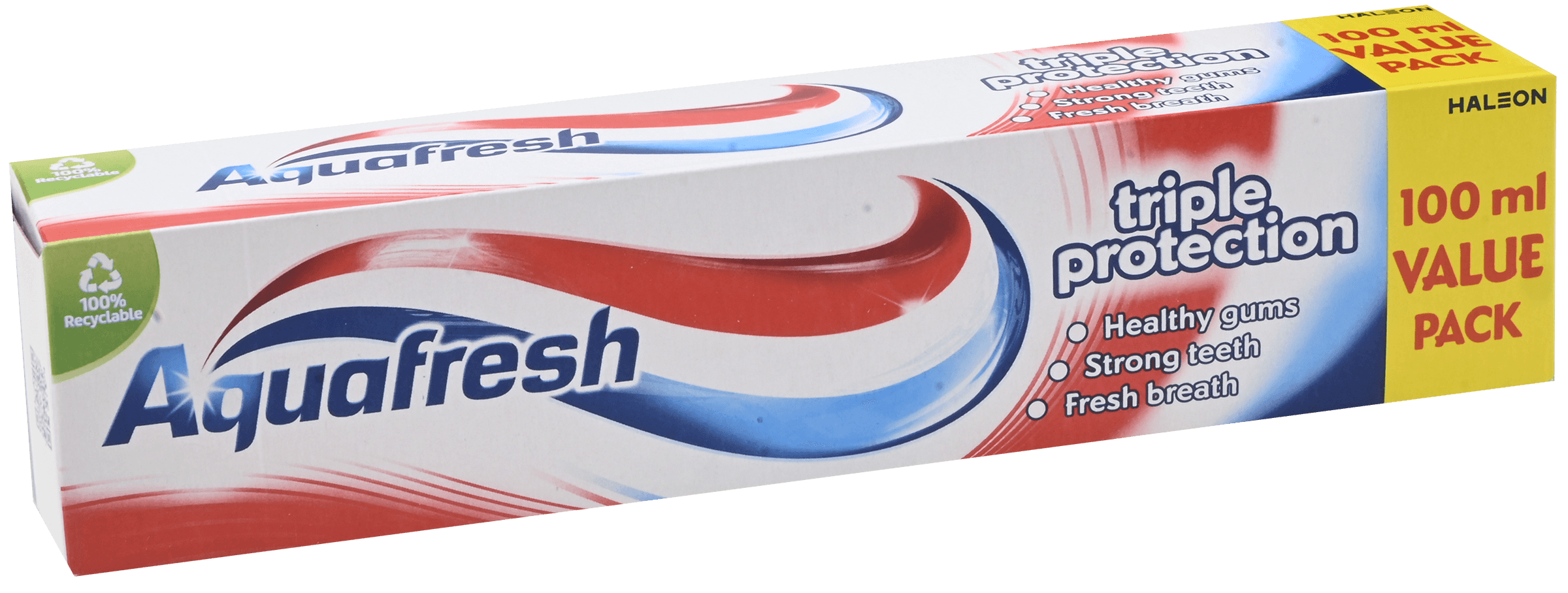 2 Tubes Aquafresh Triple Protection Toothpaste 100ml
