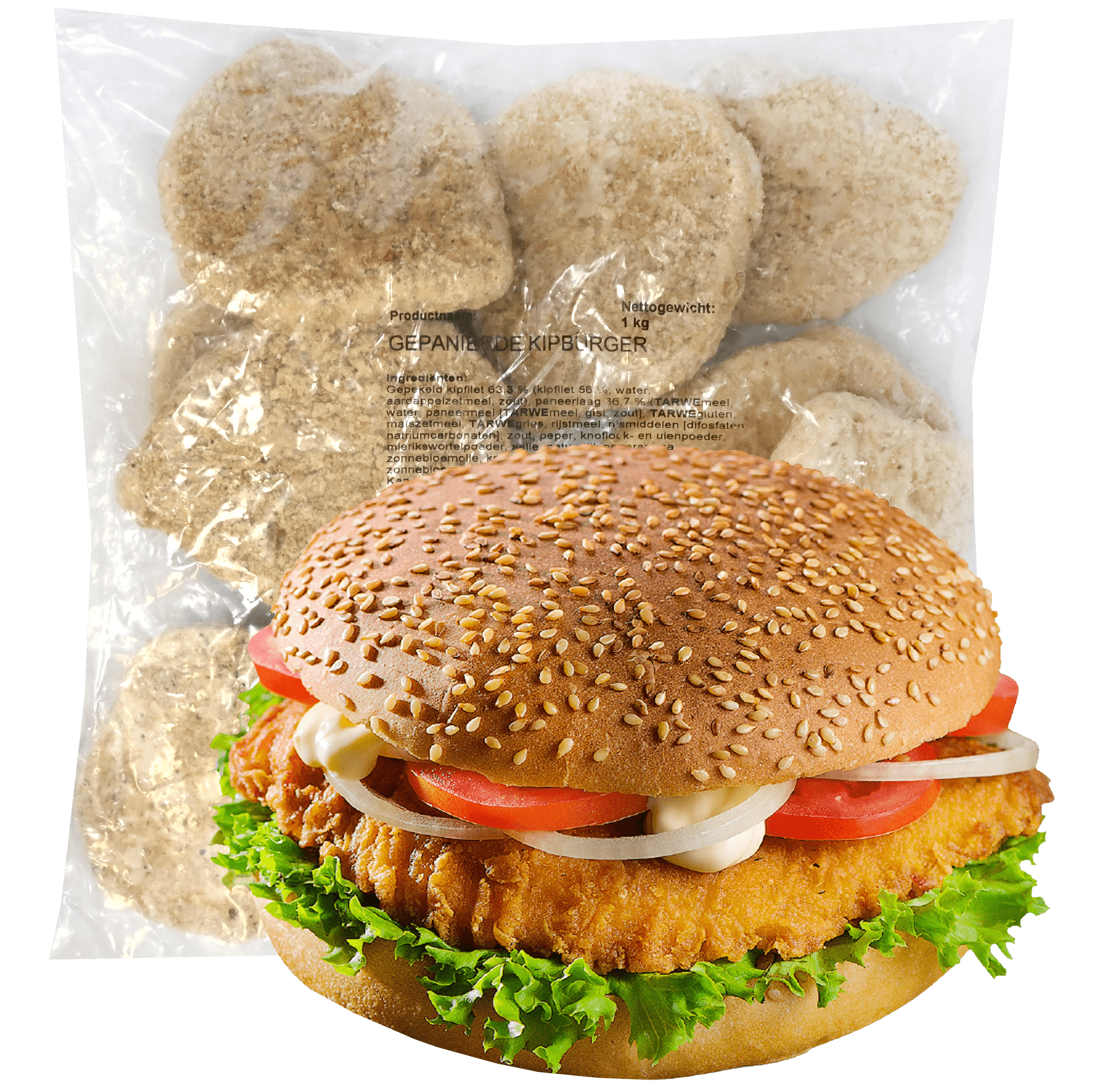 Kipburger krokant 1kg