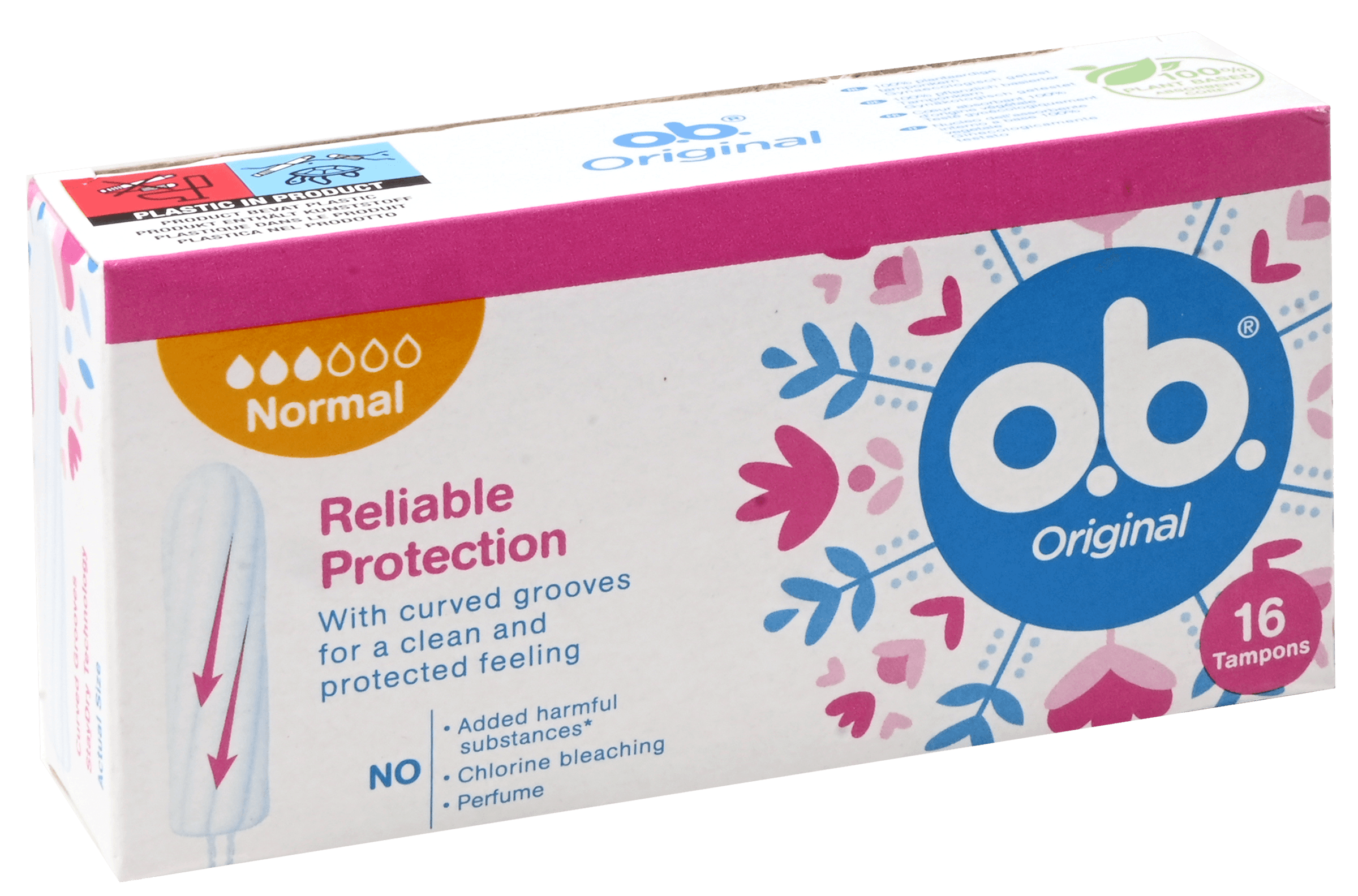 2 pakken O.B. Original Tampons Normal 16st