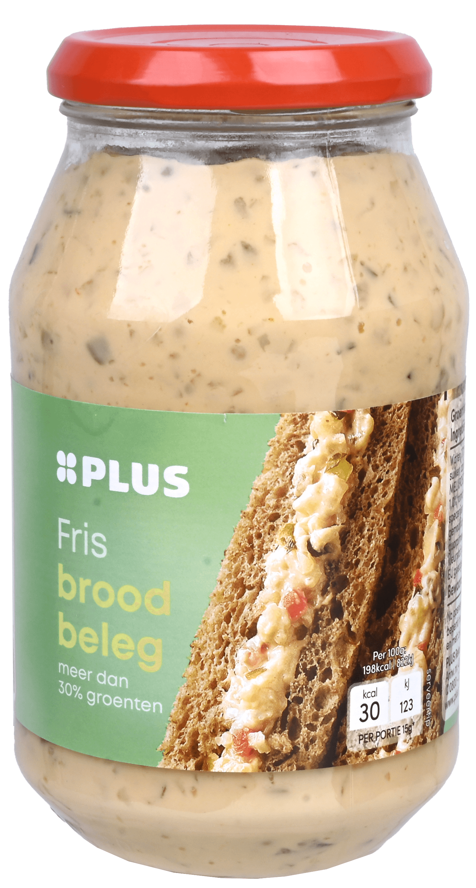2 potten Plus Sandwich Spread Naturel 515g