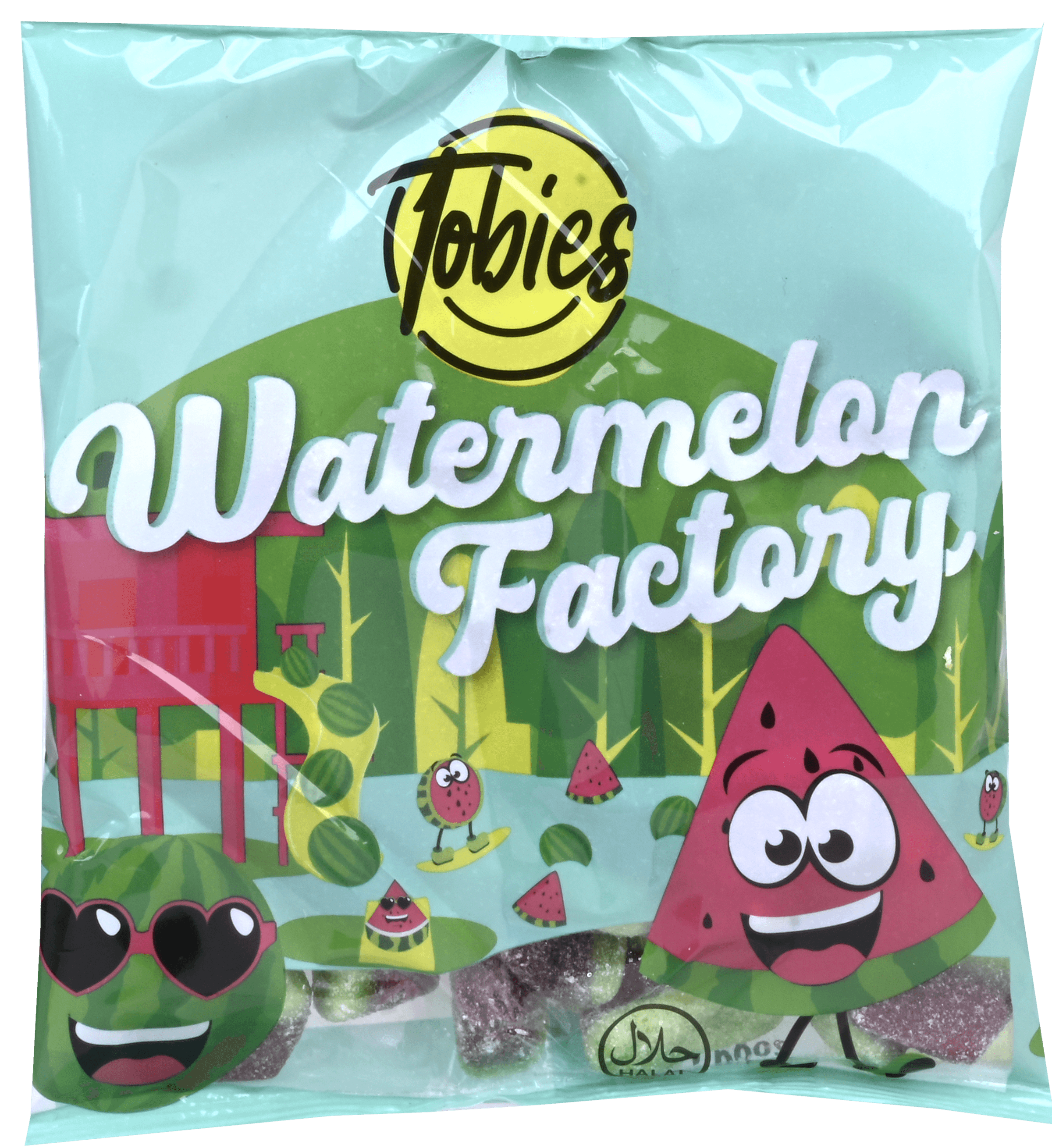 2 zakken Tobies Candy Sour Watermelon Factory 200g