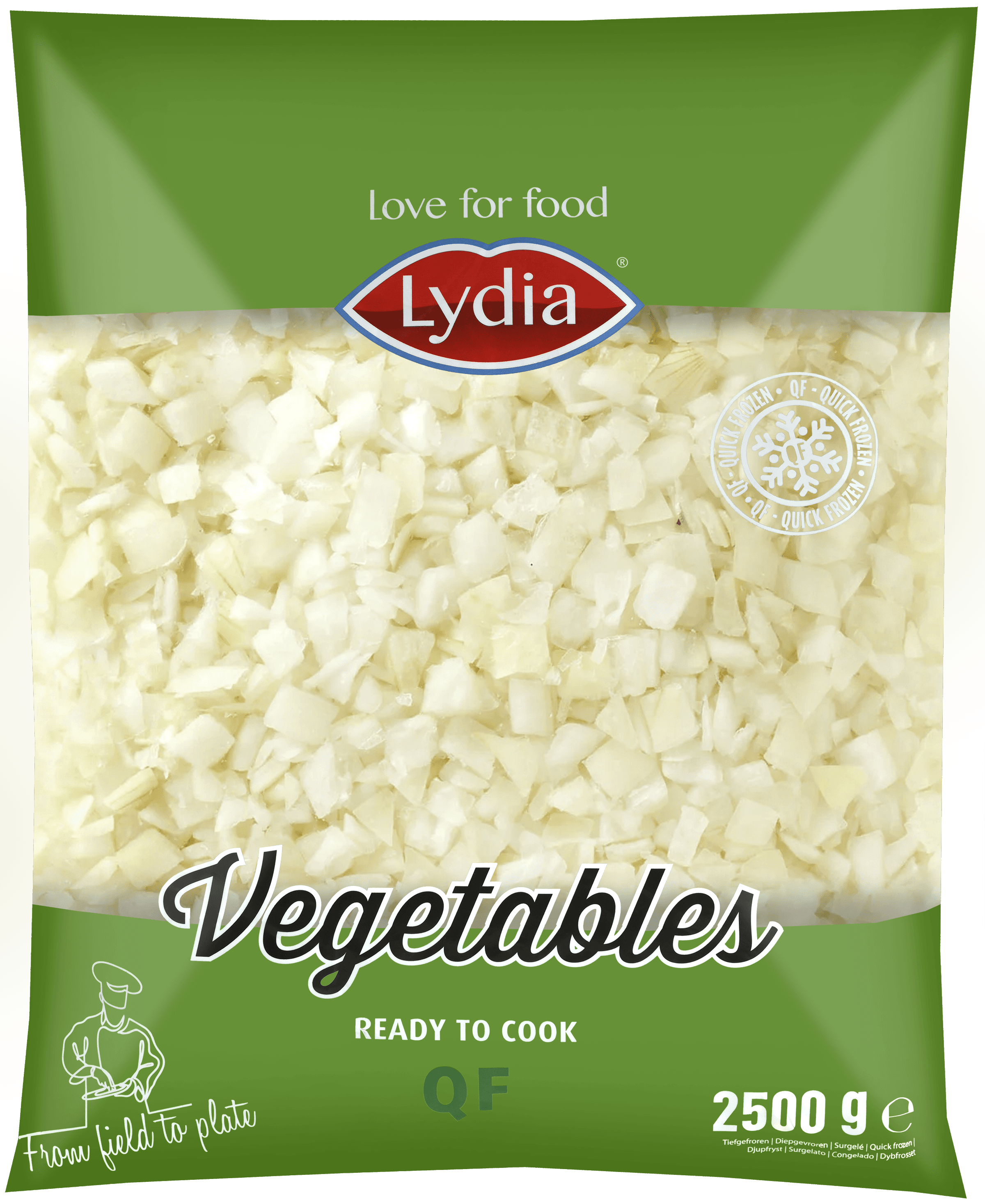 Lydia Uienblokjes 10mm 2,5kg