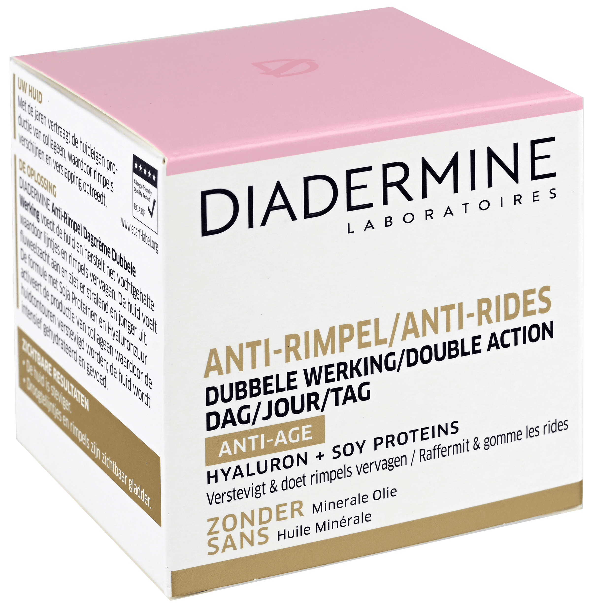 2 potten Diadermine Dagcrème Anti-Rimpel 50ml