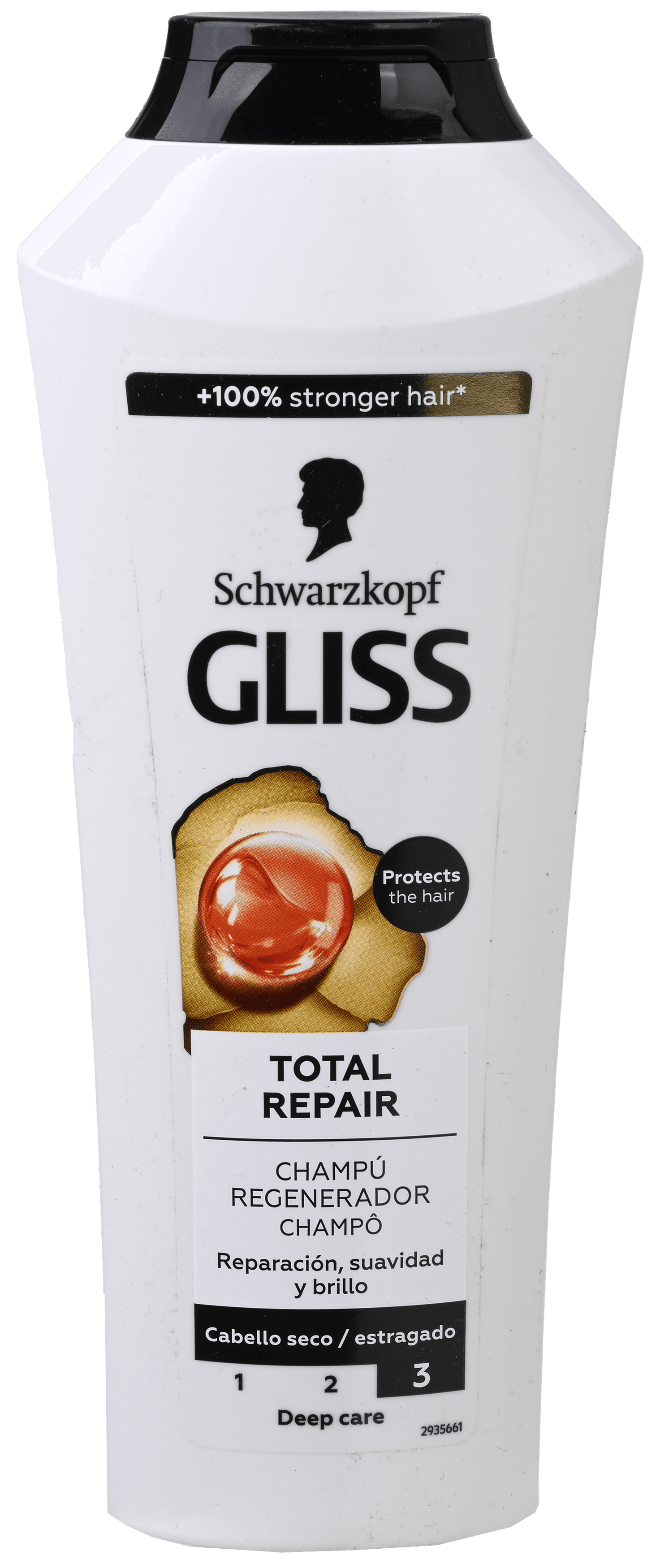 2 flessen Gliss Shampoo Total Repair 400ml