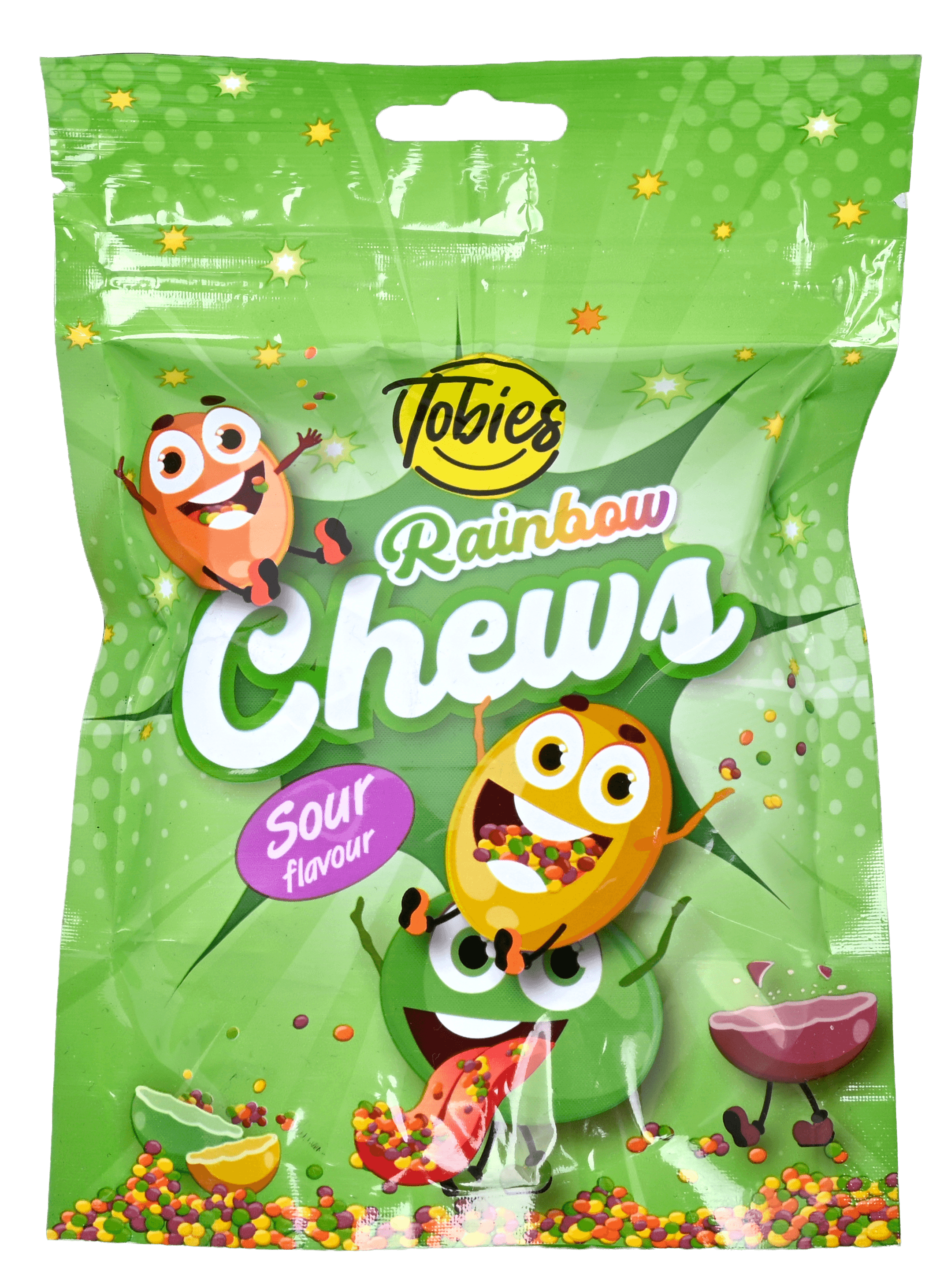 2 Zakken Tobies Candy Rainbow Chews Sour 120g