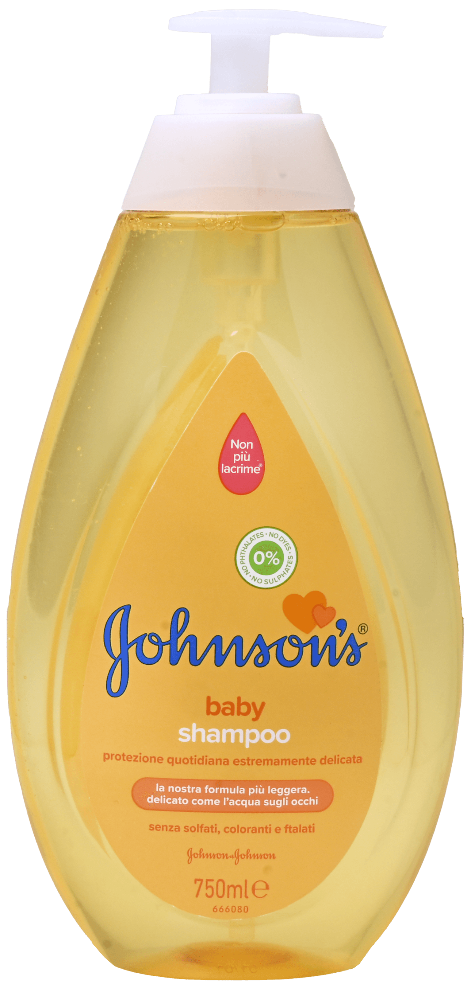 2 flessen Johnson's Baby Shampoo Pomp Regular 750ml