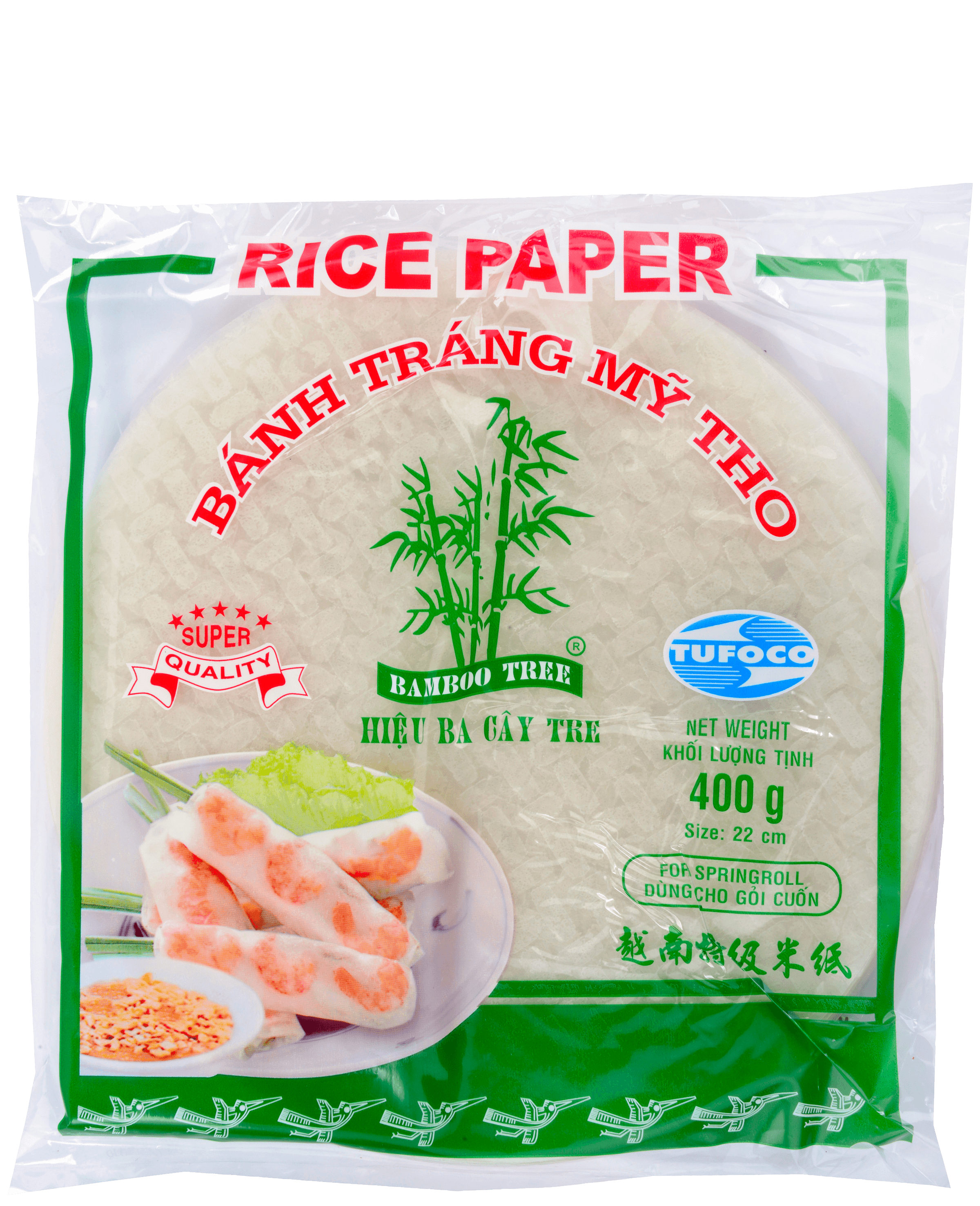 Bamboo Tree Rijstpapier 22cm 400g