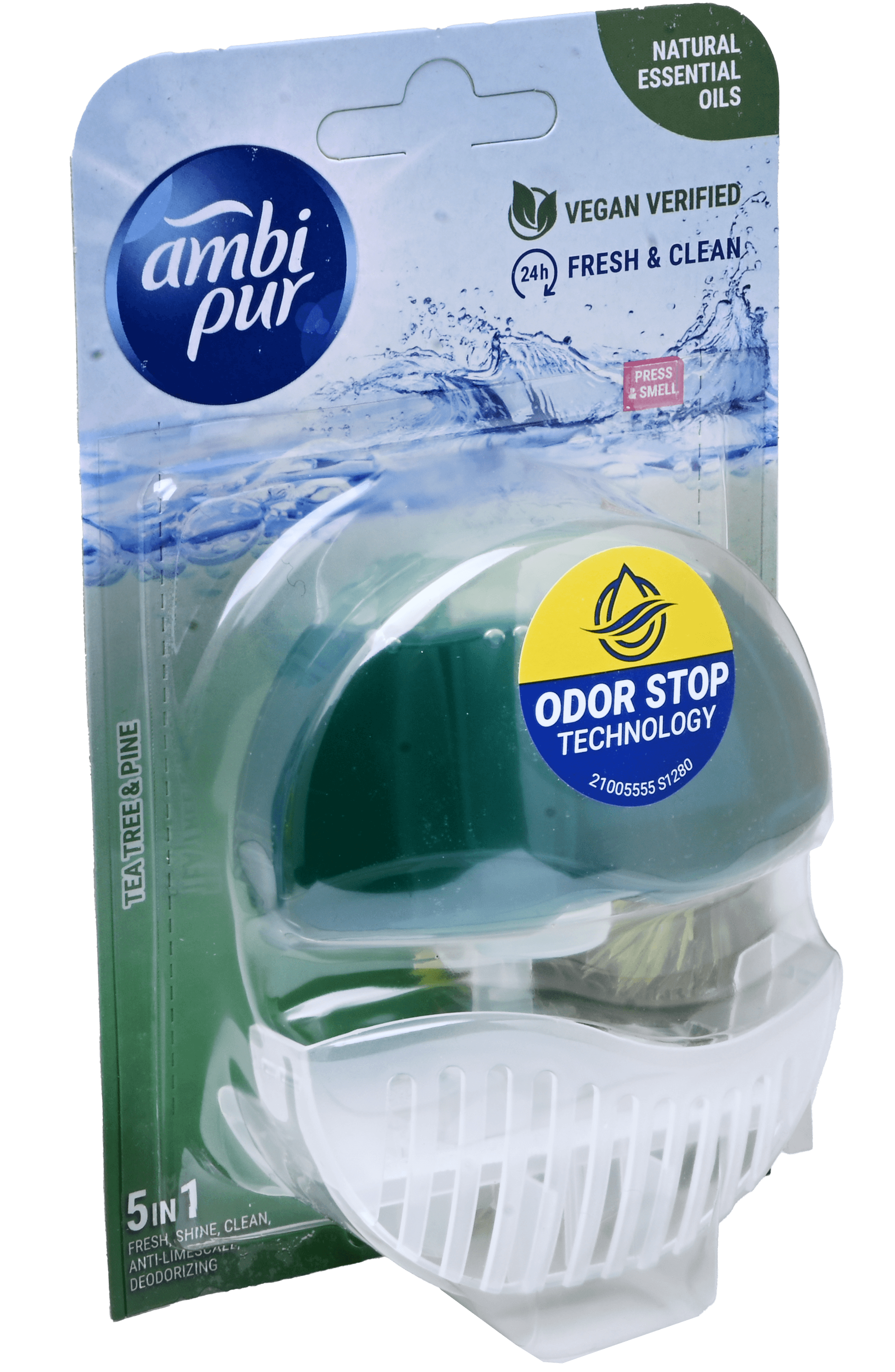 2 stuks Ambi Pur Toilet Flush Starter 5in1 Tea Tree & Pine 55ml