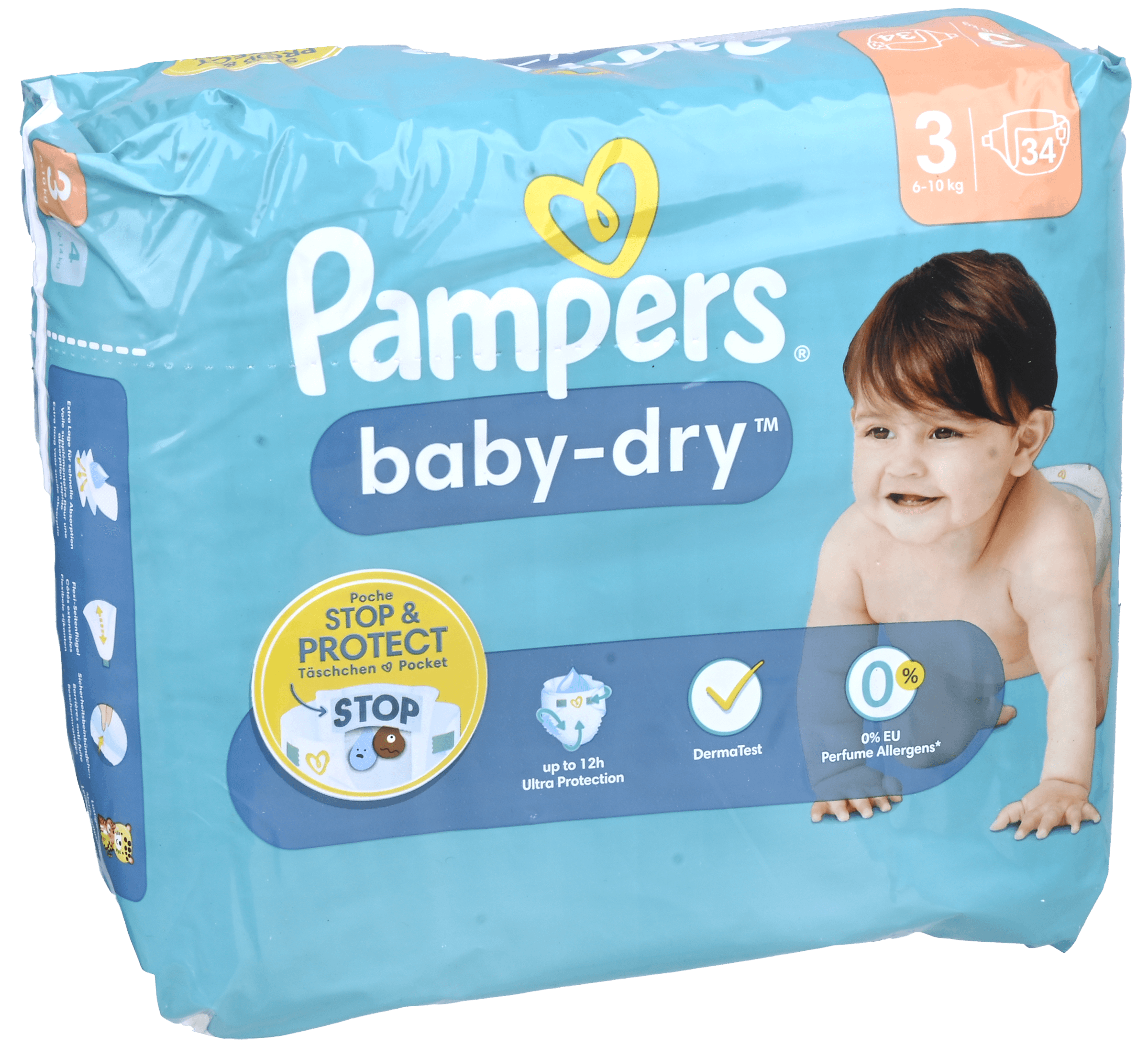 Pampers Luiers Baby Dry Maat 3 Midi 6-10kg 34st
