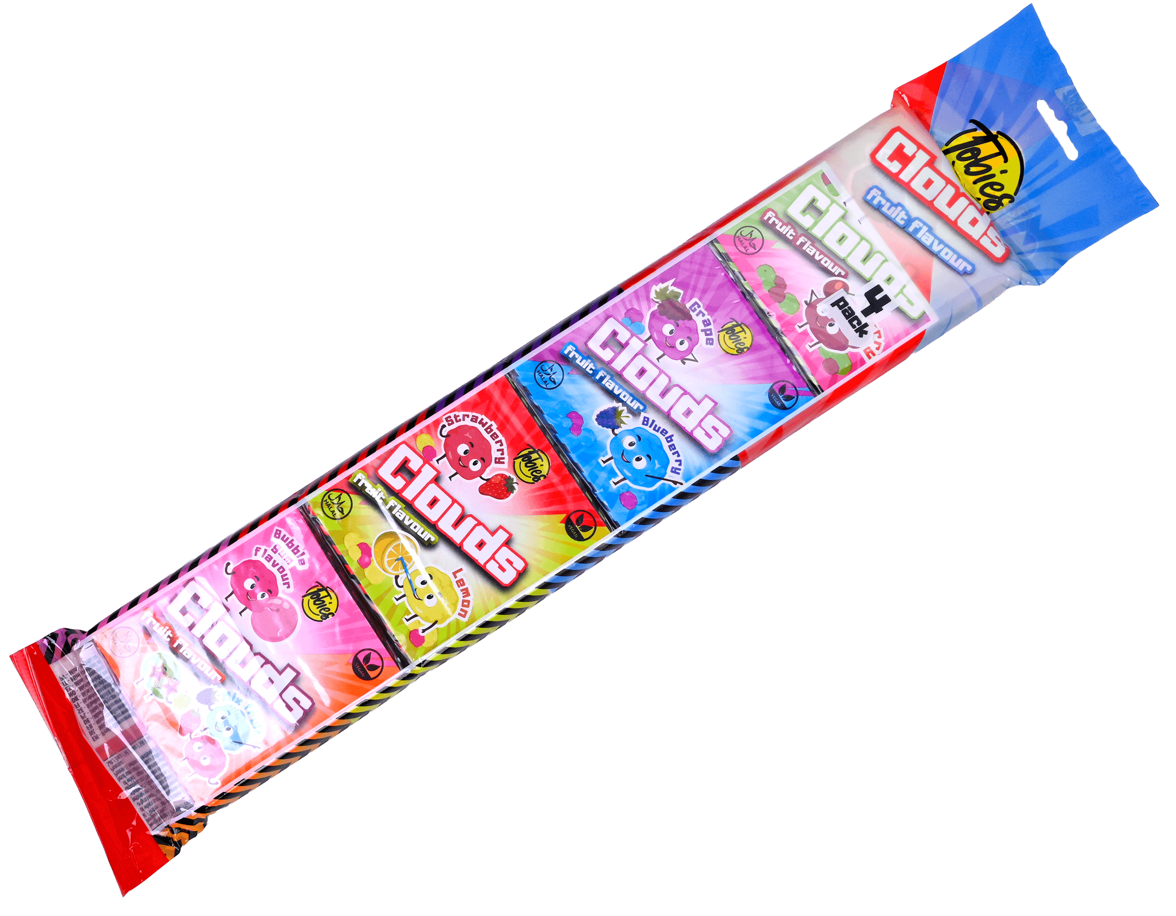 2 Pakken Tobies Candy 120gr Dancing Candy Clouds 4-Pack 120g